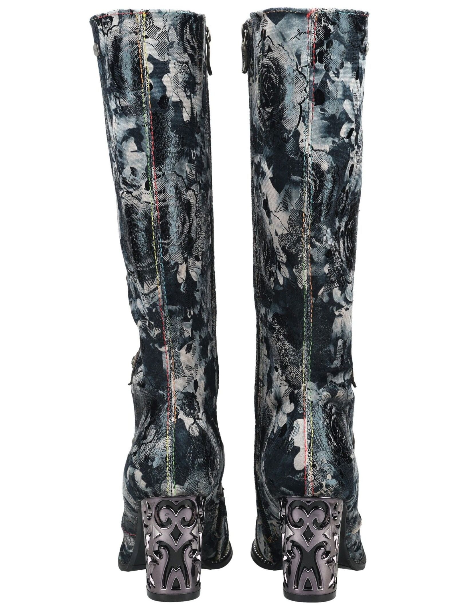 LAURA VITA LAURA VITA Stiefel Leder/Textil High-Heel-Stiefel – Bild 5 von 5