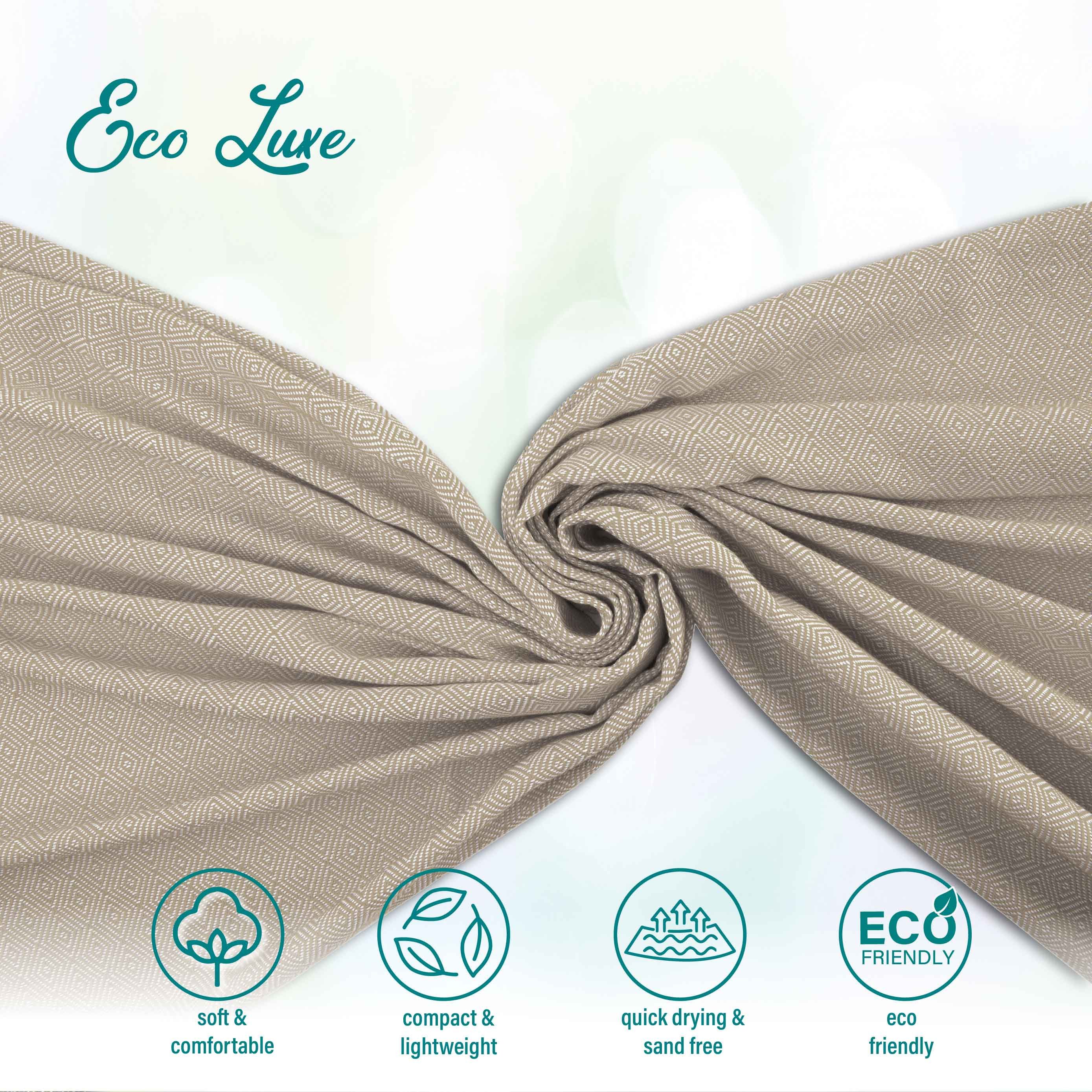Turquoise Home Strandtuch Ecoluxe Hamamtuch 100x200cm günstig online kaufen