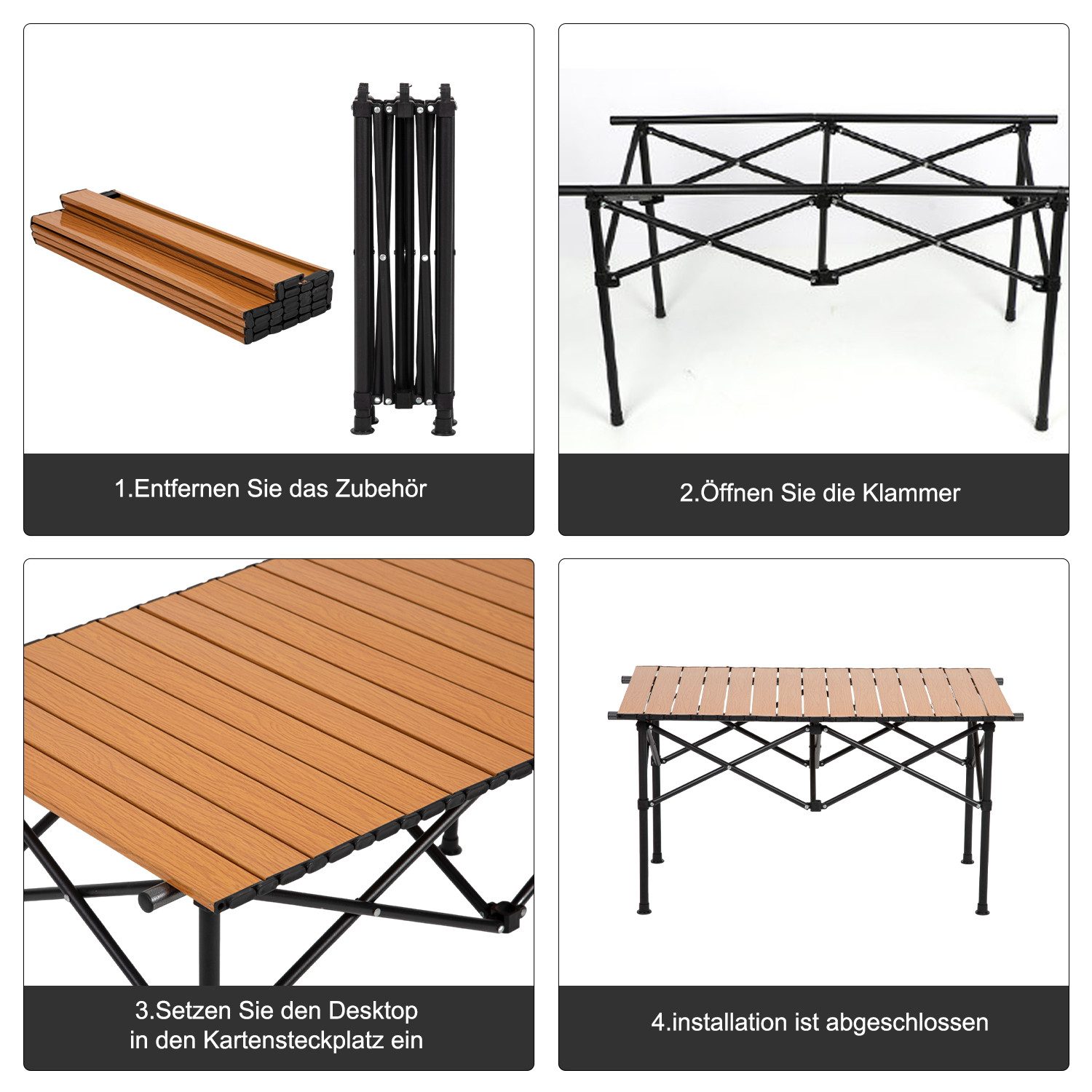FOXSPORT Campingtisch Klapptisch, 87 x 50 günstig online kaufen
