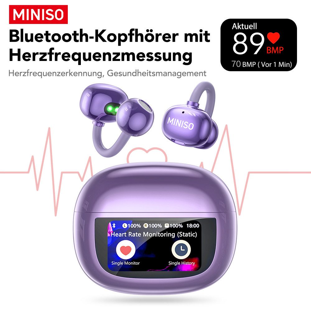 MINISO MINISO MS212 offener Kopfhörer: 134-Sprachen-Übersetzung Bluetooth-Kopfhörer