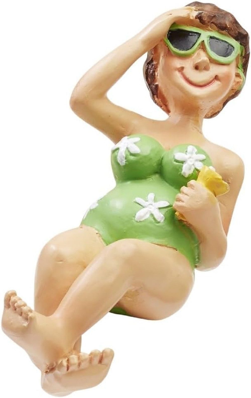 HobbyFun Dekofigur Bade Urlauber / Liegestuhl günstig online kaufen