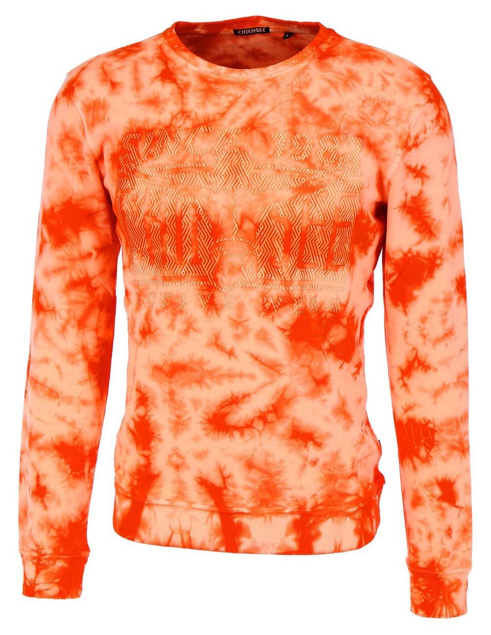 Chiemsee Sweatshirt Men Sweatshirt, Regular Fit Red / Orange BTK