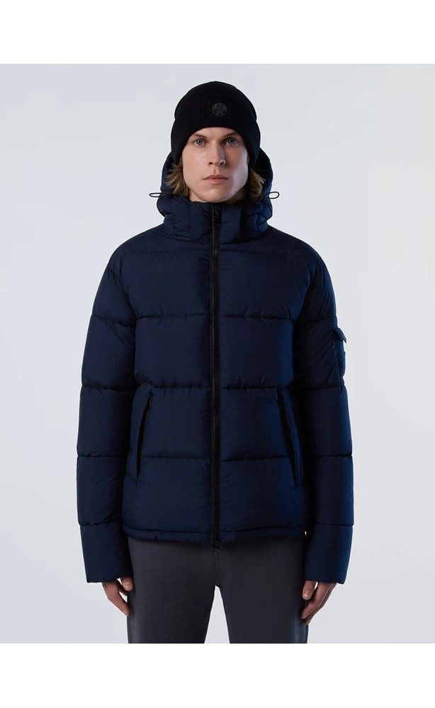 North Sails Winterjacke Beam Puffer Jacket (wasserdicht, wärmend dank Daunenfüllung) navyblau
