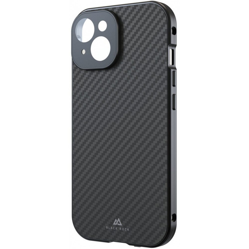 Black Rock Handyhülle Black Rock Cover 360° Glass für iPhone 15 - Carbonhülle. 6,1 Zoll