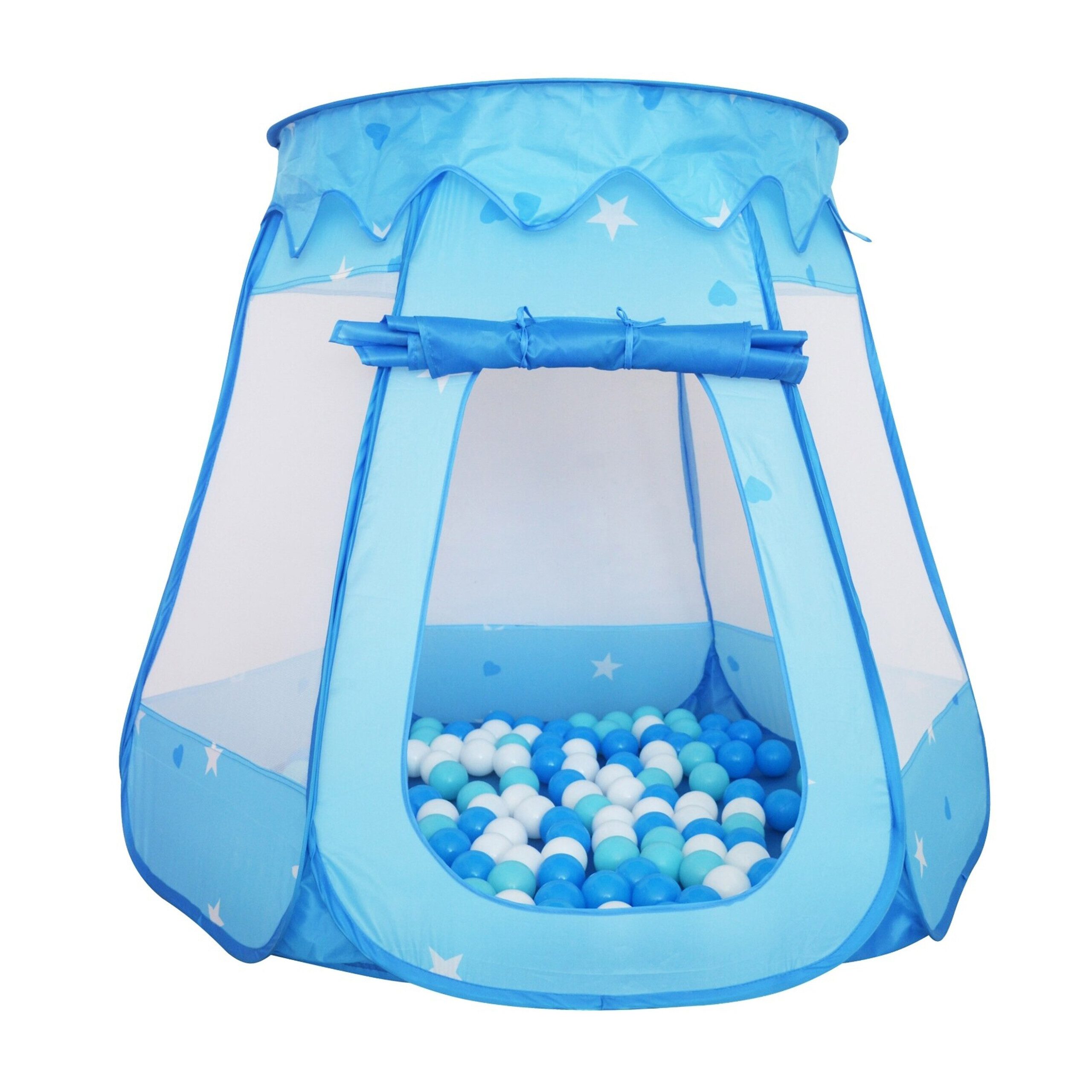 relaxdays Мячиbad mit 100 Мячи, blau