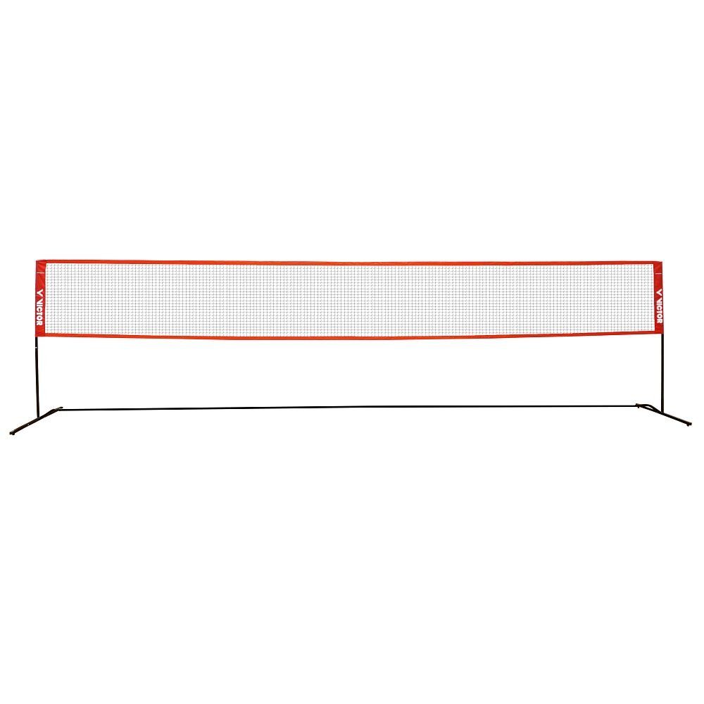 VICTOR Badmintonnetz Badmintonnetz Premium, Stufenlos höhenverstellbares Netz für diverse Sportarten