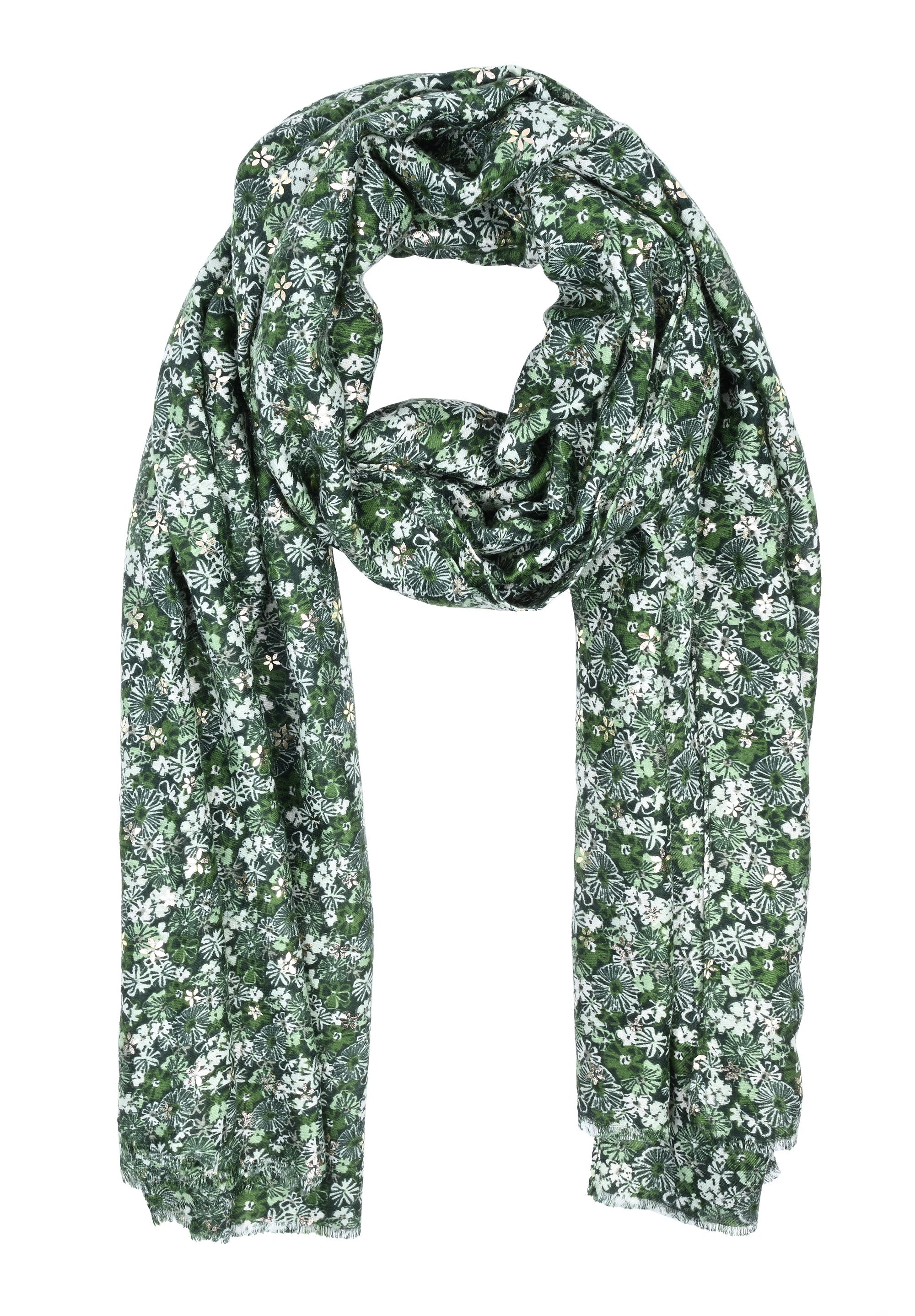 Goodman Design Modeschal Leichter Damenschal mit modernem Blumenmuster, Sorgfältig gefertigt für langlebige Qualität und besten Tragekomfor.