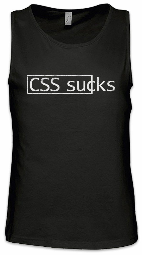 Tanktop CSS Sucks Ärmelloses T-Shirt Binary Code Binär Informatiker