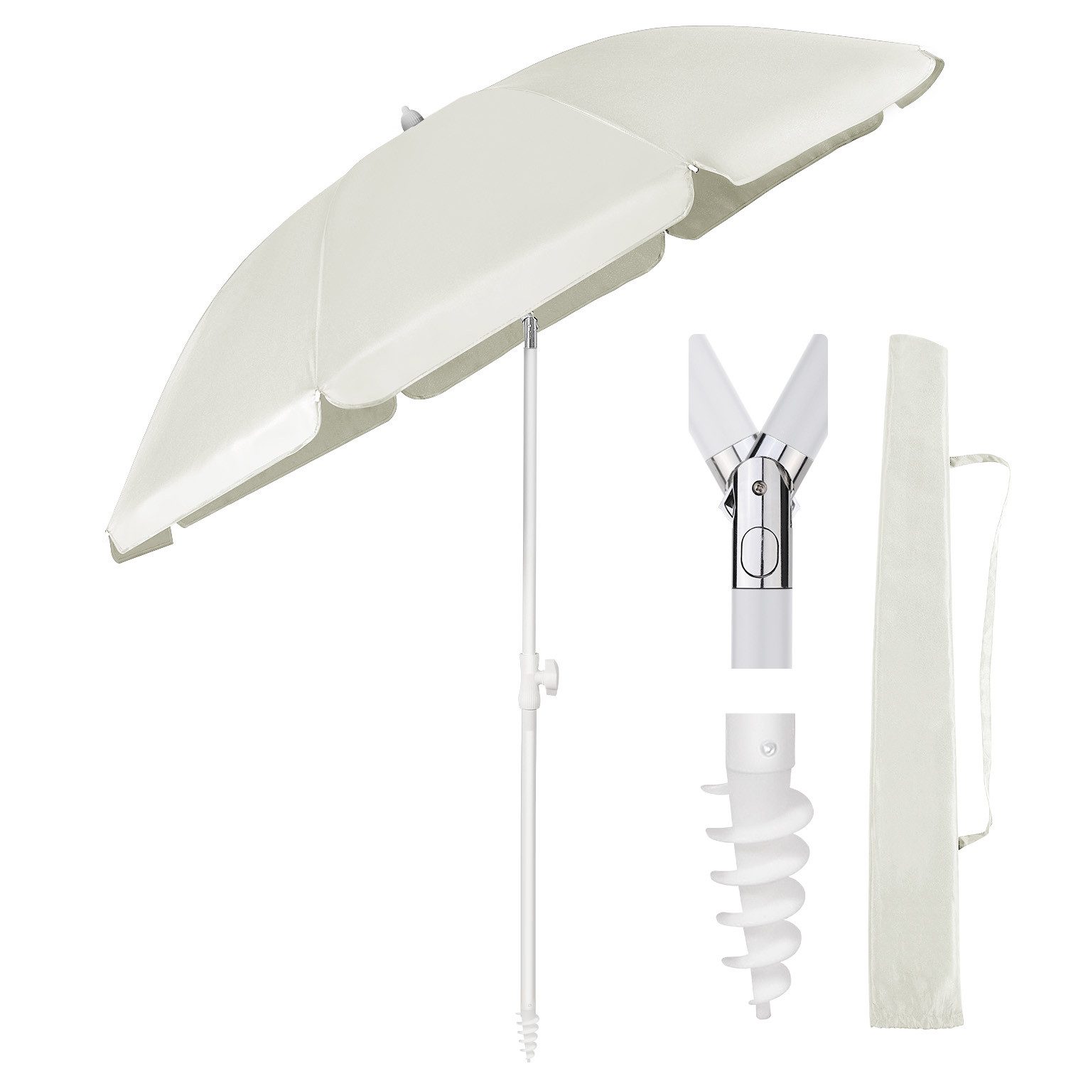 Sekey Sonnenschirm Ø160 cm Sonnenschirm UV50+ günstig online kaufen