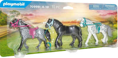 Playmobil® Konstruktions-Spielset »3 Pferde: Friese, Knabstrupper & Andalusier (70999), Country«, (11 St), Made in Europe