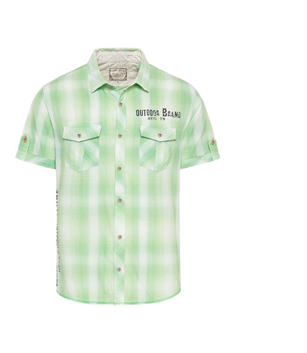 CAMP DAVID Karohemd Kurzarm mit Klappentaschen günstig online kaufen