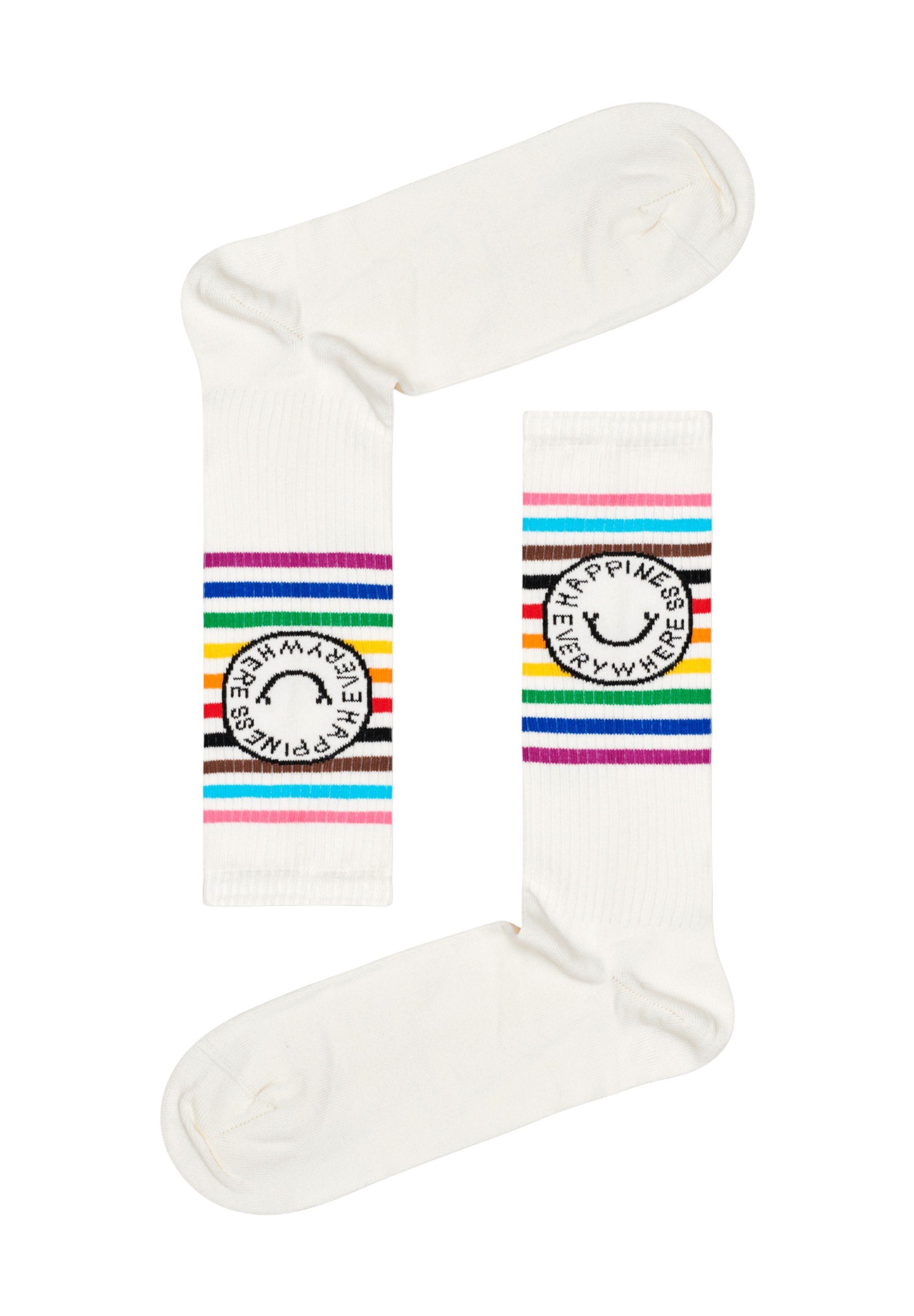 Baumwolle Socks 2 Socks 3-Pack Set Happy Basicsocken Pride Pride Gift gekämmte