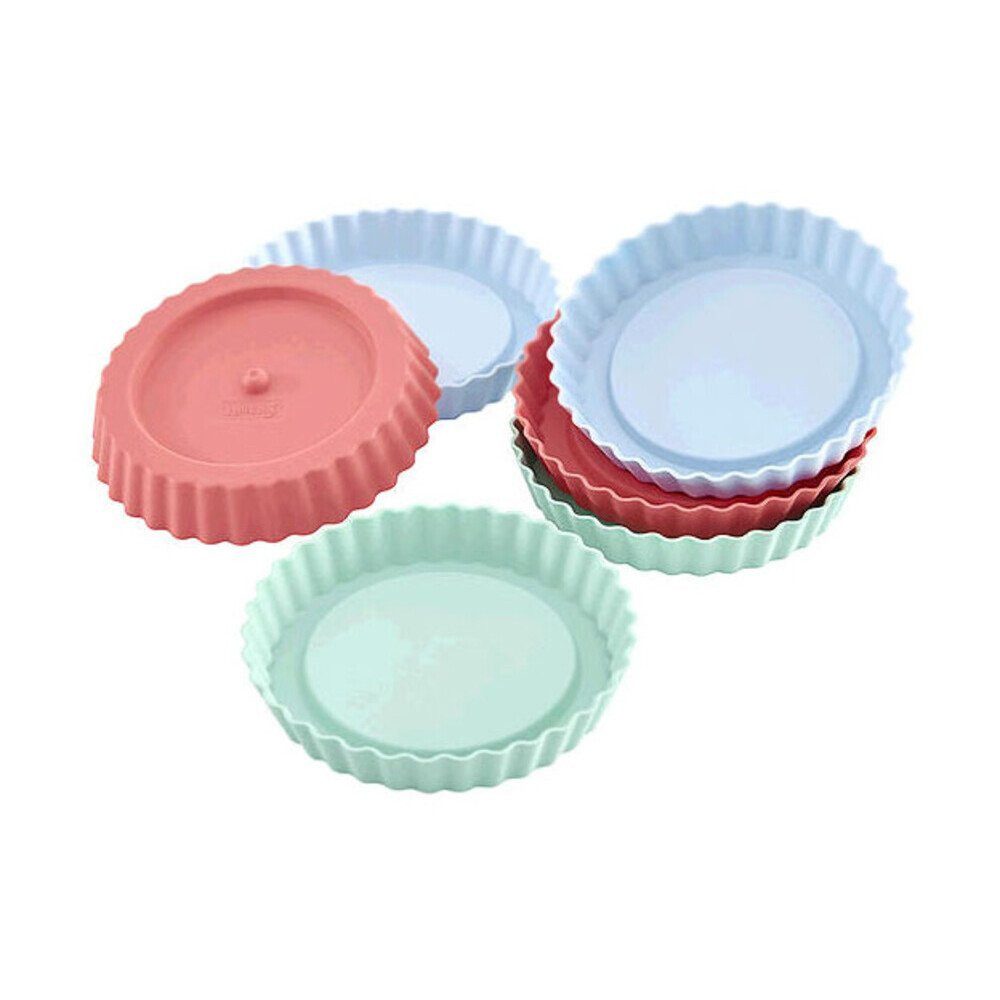 Lurch Tarteform Tortelett Pastel Mix Flexi Form 6er Set, (Set 6-tlg), Tortelett Pastel Mix Flexi Form, 6-tlg., Ø12,1cm, BPA frei