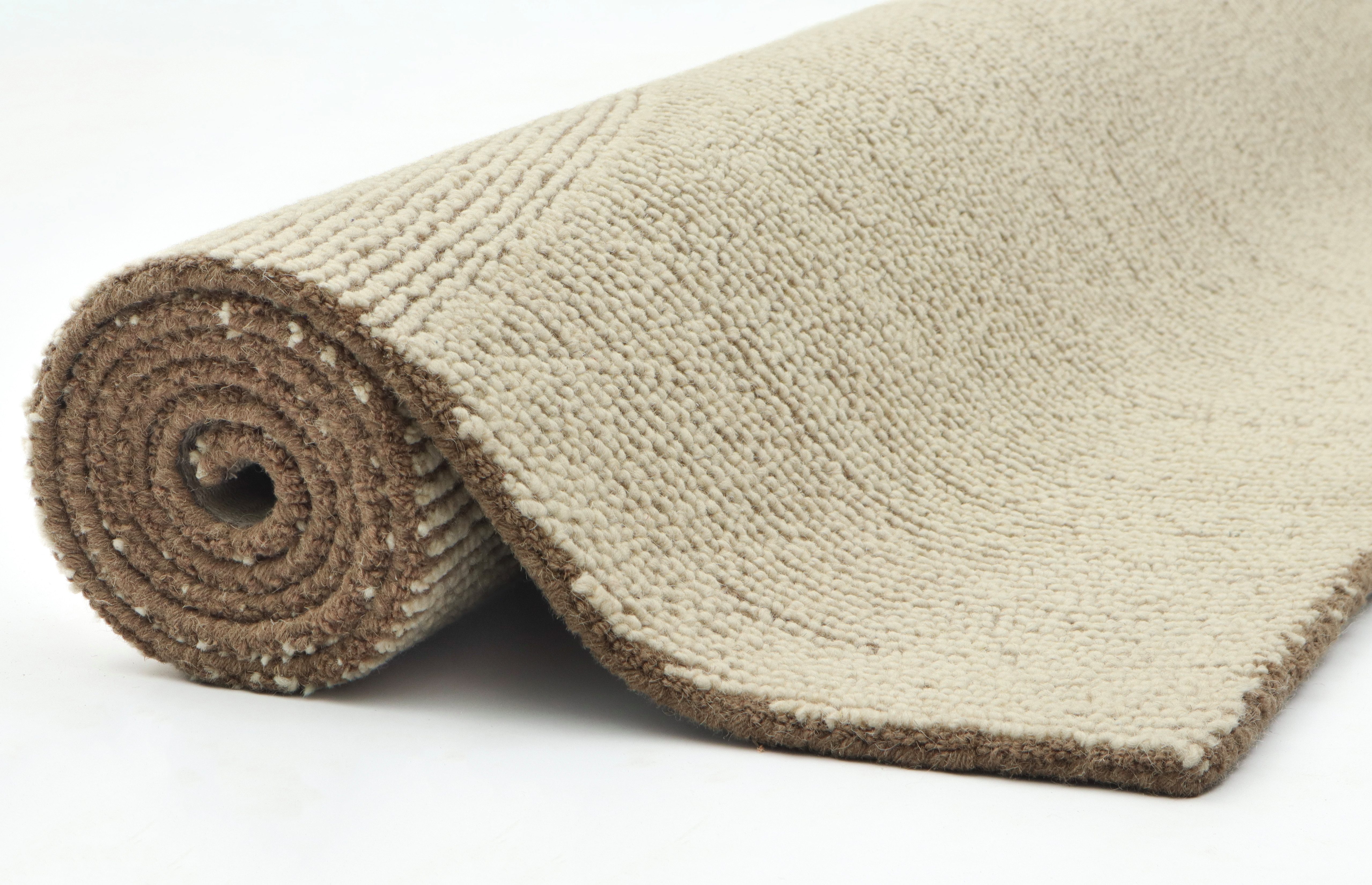 OTTO home Wollteppich Liviaa, handgewebt, Wolle, rechteckig, Höhe: 18 mm, Zen, Skandi, Hygge, Natur, Wohnzimmer, Schlafzimmer, Esszimmer – Bild 4 von 5