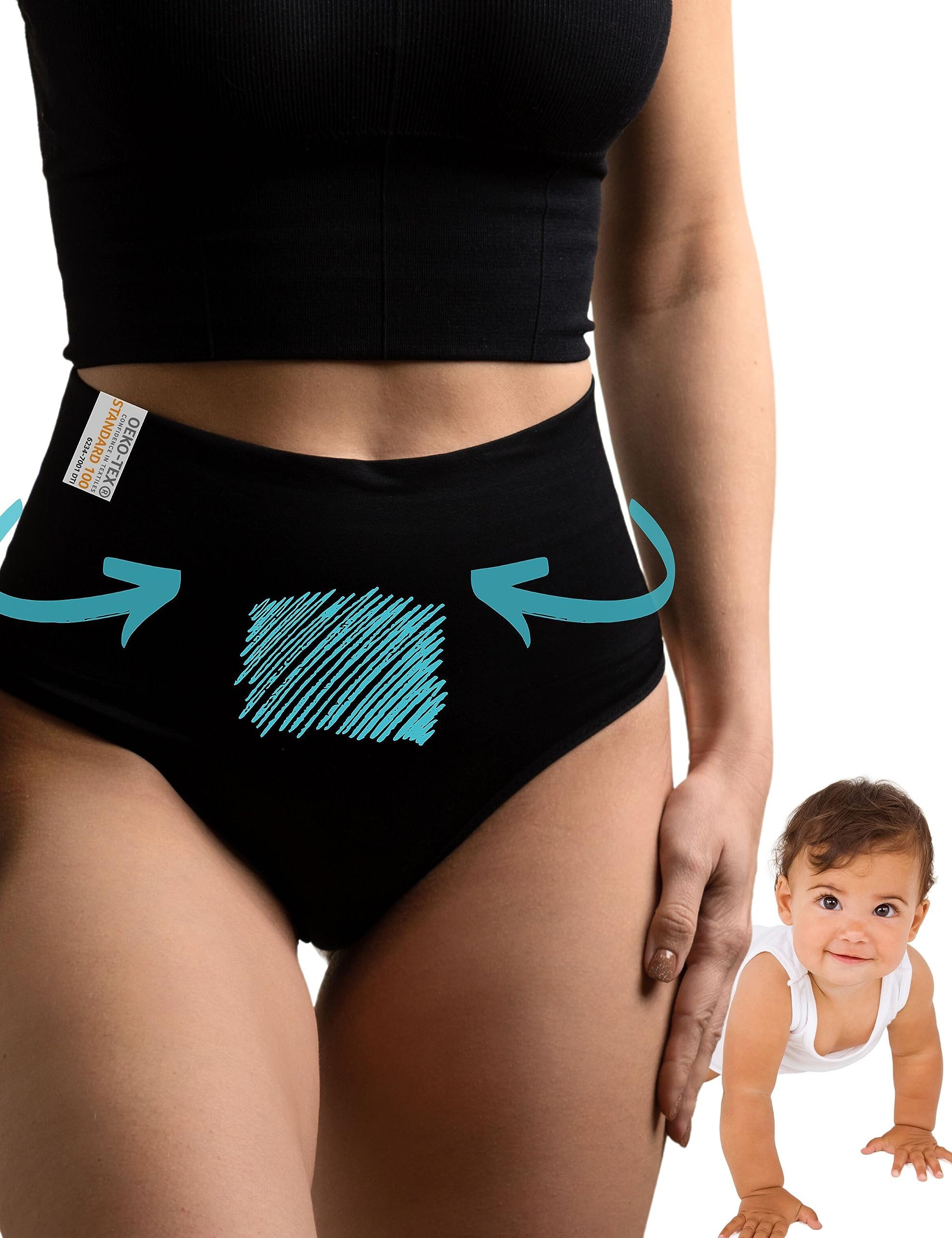 Schwangerschaftsslip Kaiserschnitt Unterhose I Postpartum Slips I Wochenbett Unterwäsche