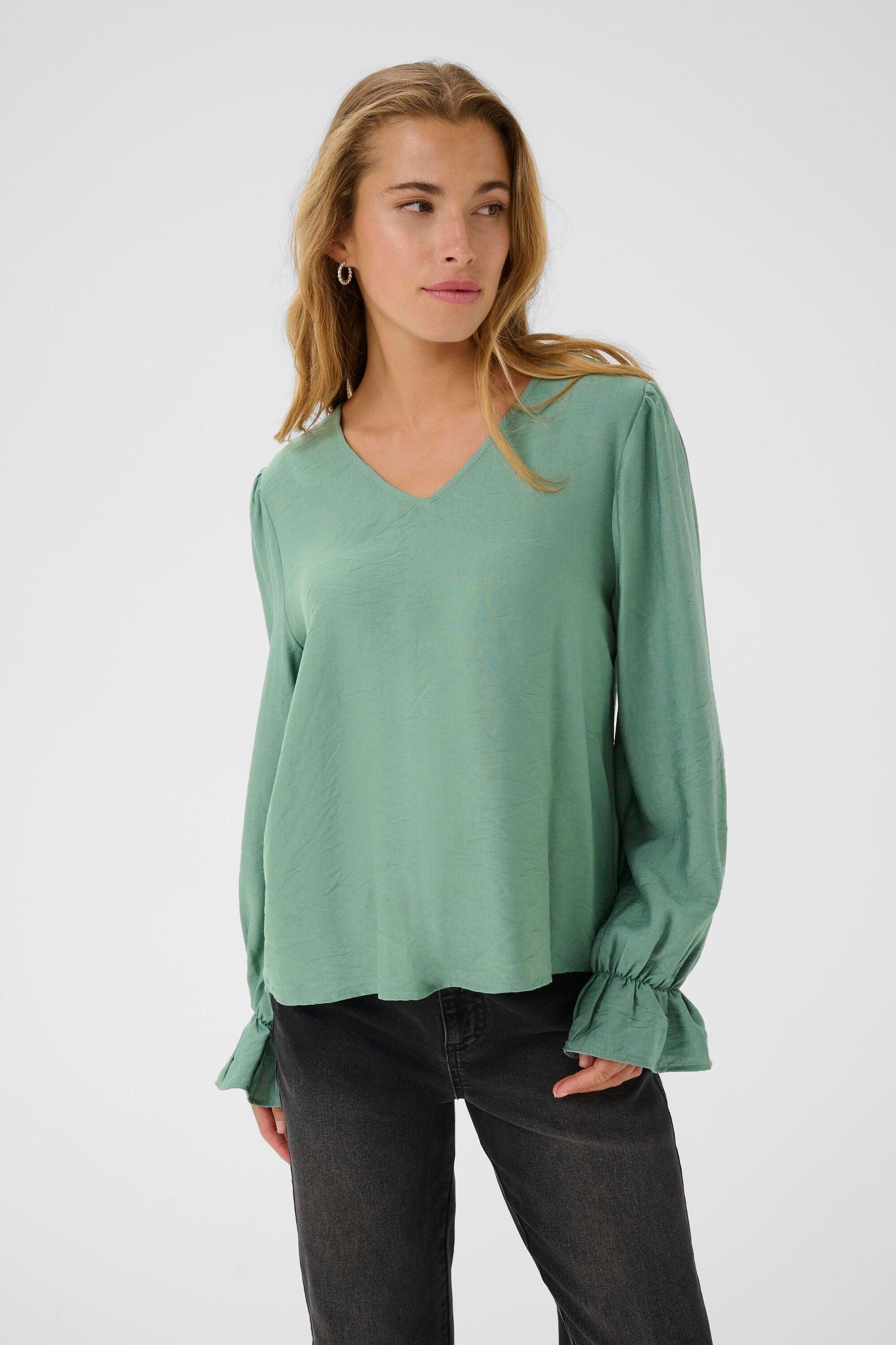 Langarmbluse Langarm-Bluse KArea