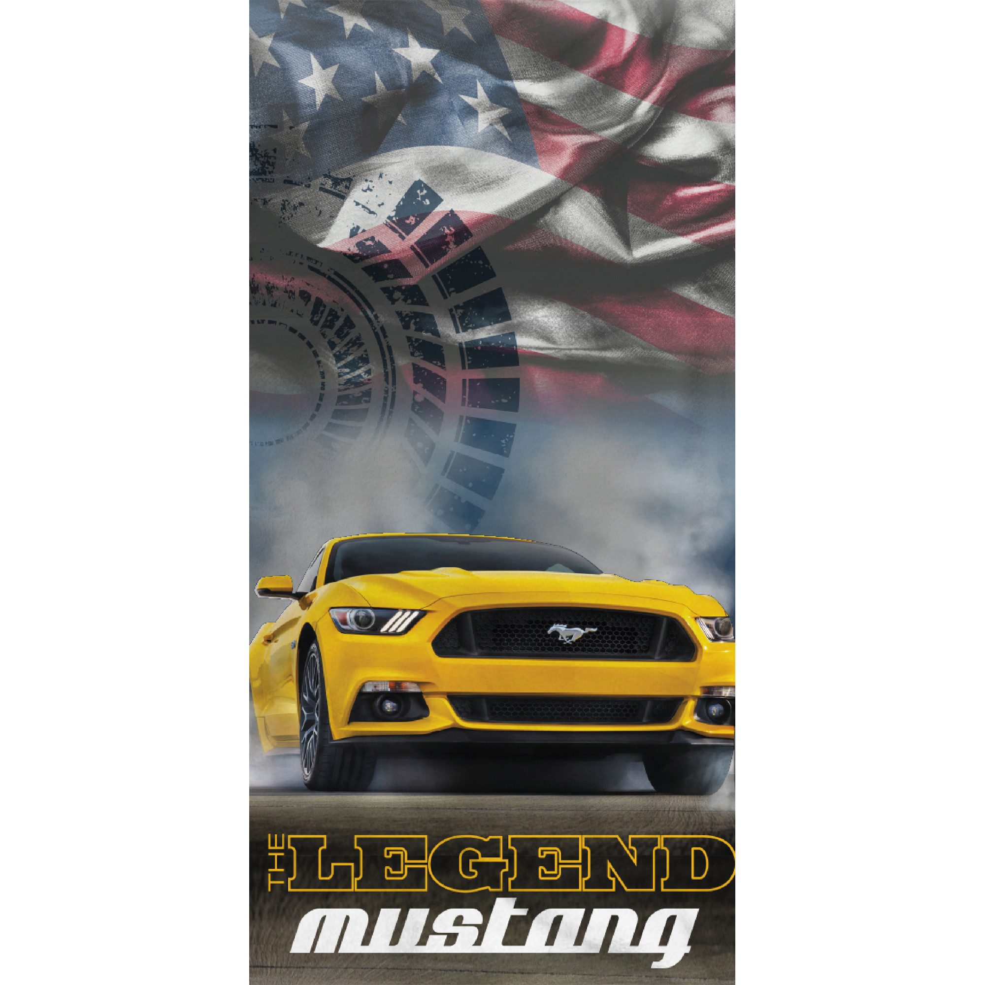 BERONAGE Strandtücher Ford Mustang Legend Badetuch 75x150 cm, 100% Baumwoll günstig online kaufen