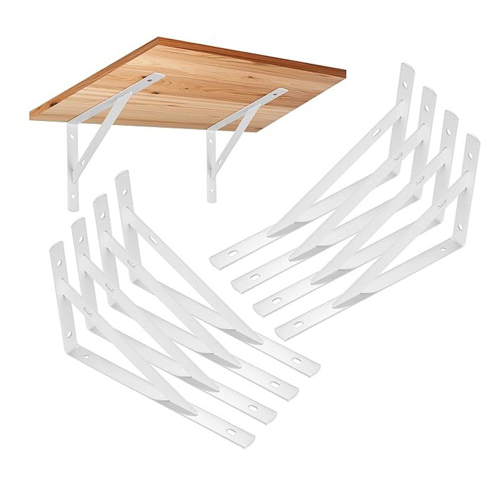 NUODWELL Wandregalhalter 8 Stück Regalhalterungen,90 Grad Regalträger,Metal günstig online kaufen