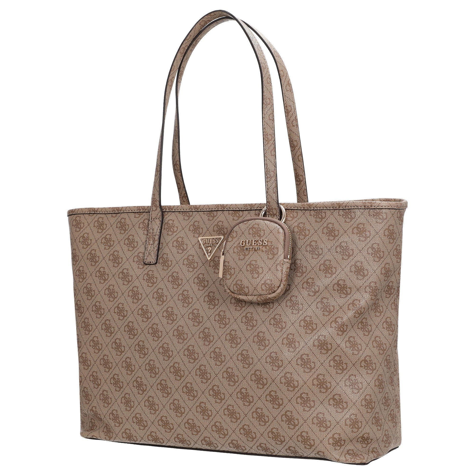 Guess Shopper Power Play II Large Tech Tote - Shopper 39 cm (latte logo) günstig online kaufen