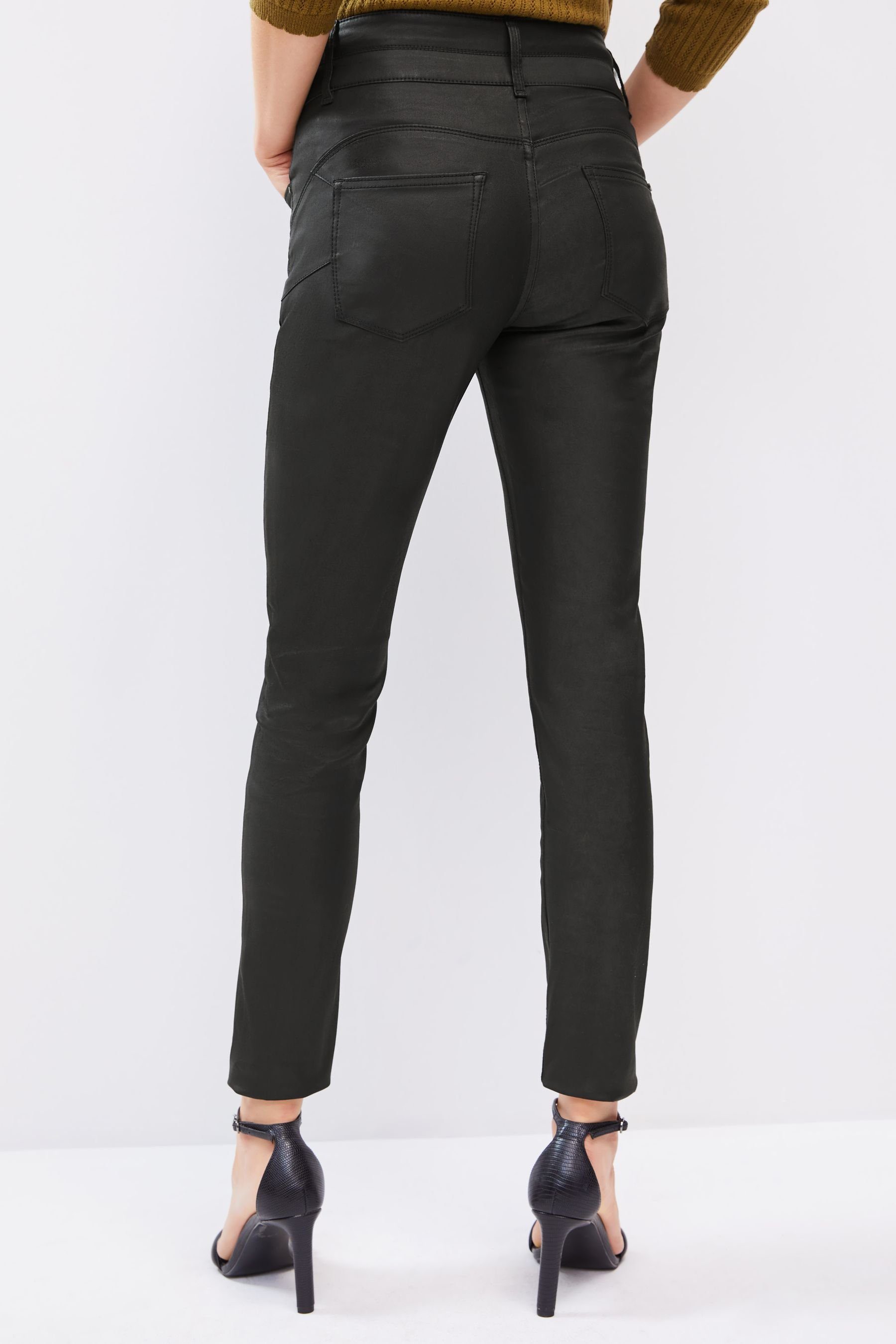 Skinny-Jeans Style Next Lift, (1-tlg) Shape and Beschichtete Push-up-Jeans