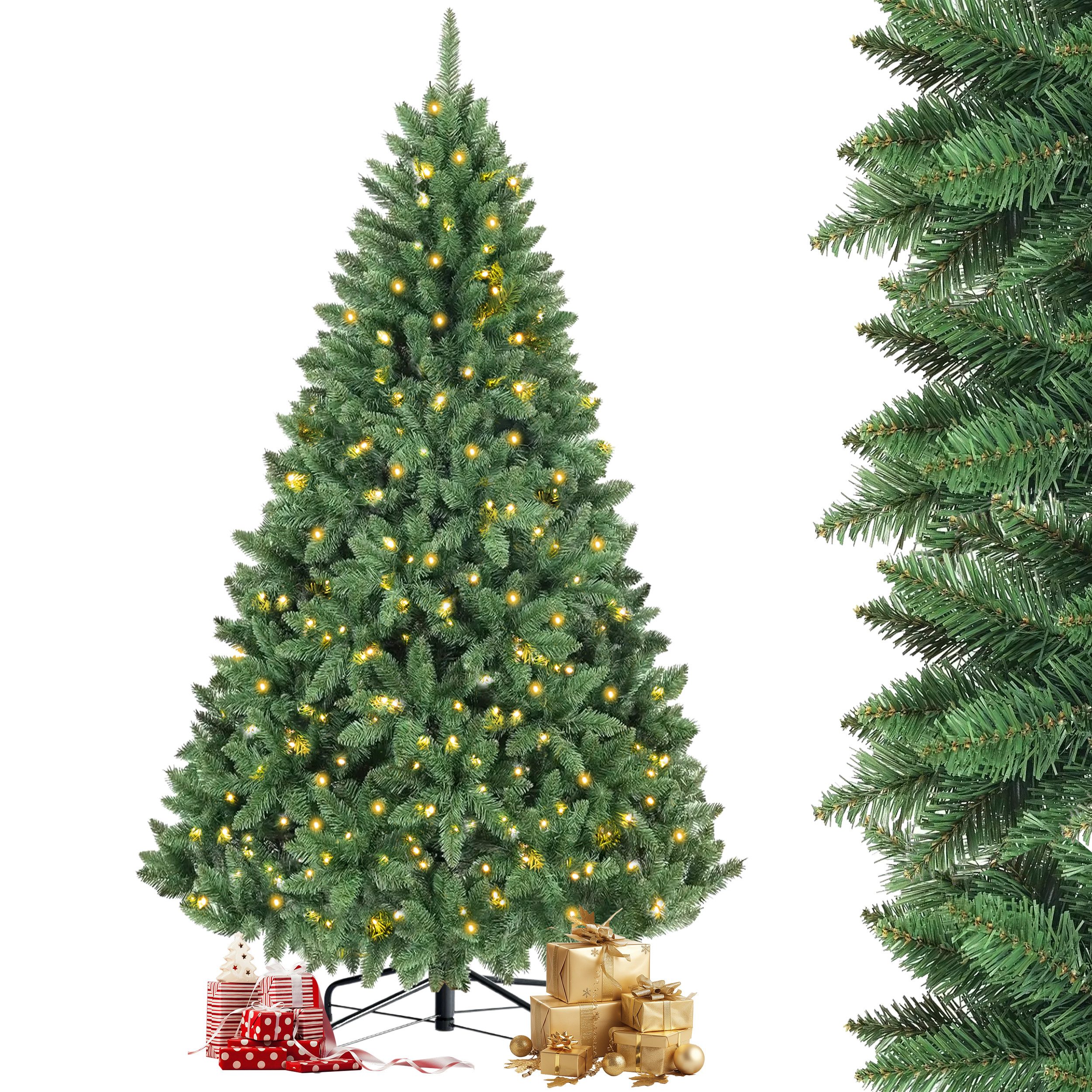 Sinaopus Künstlicher Weihnachtsbaum mit Beleuchtung, 180/210cm, Künstlicher günstig online kaufen