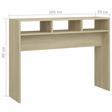 furnicato Beistelltisch Konsolentisch Sonoma-Eiche 105x30x80 cm Holzwerkstoff (1-St)