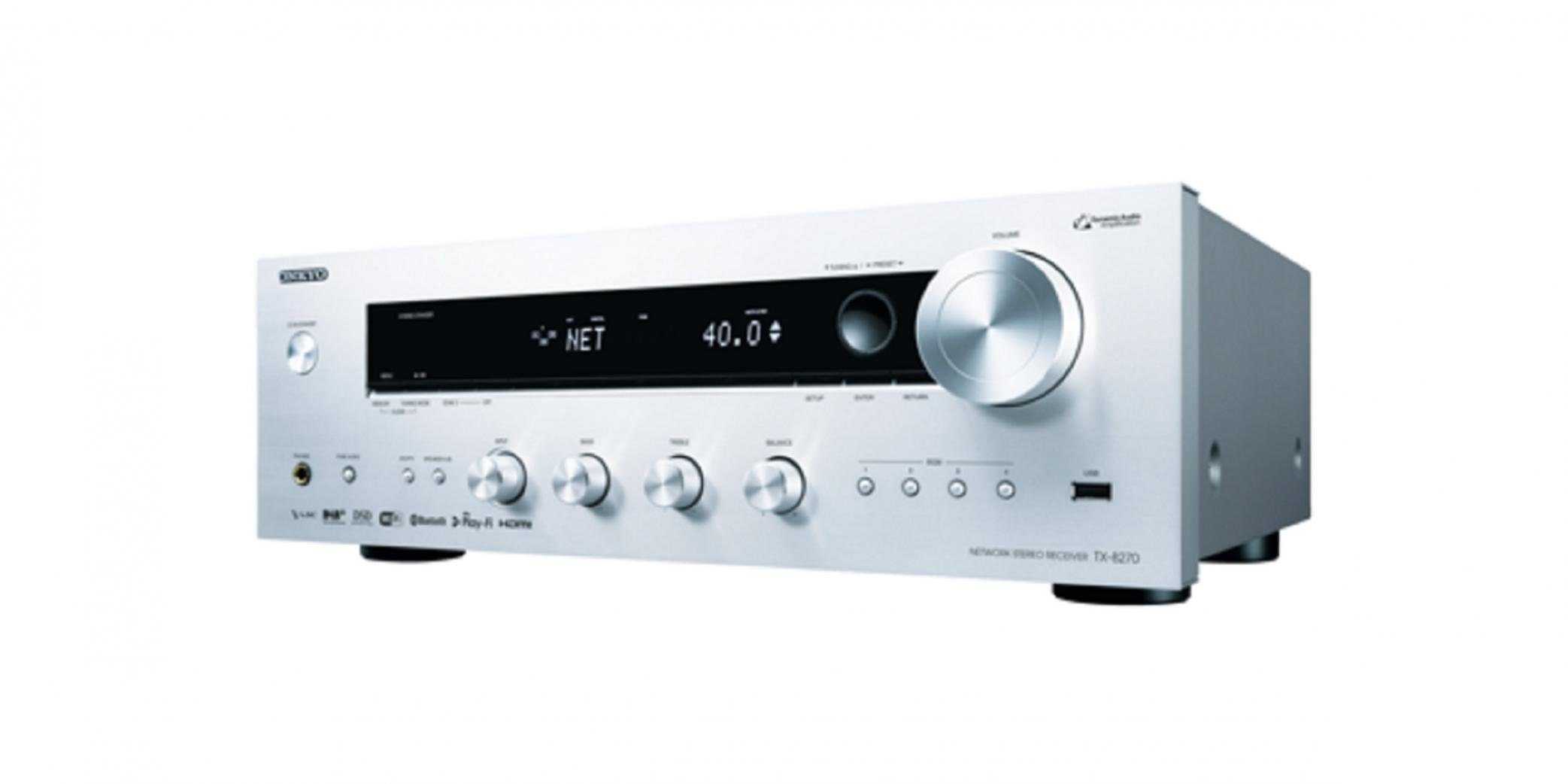 Onkyo TX-8270-S silber Stereo-Netzwerk-Receiver