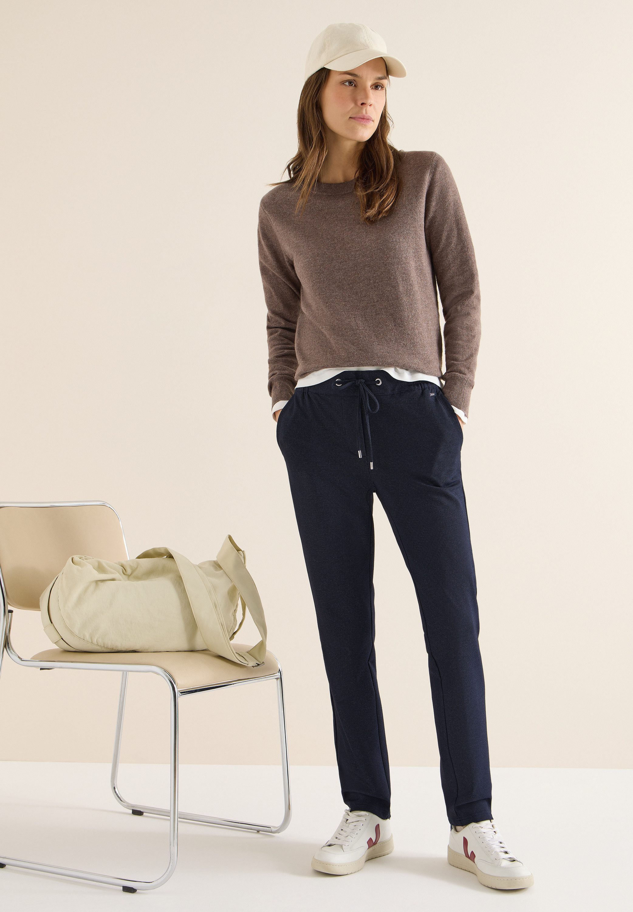 CECIL Stoffhose Style Tracey in Two-Tone-Optik