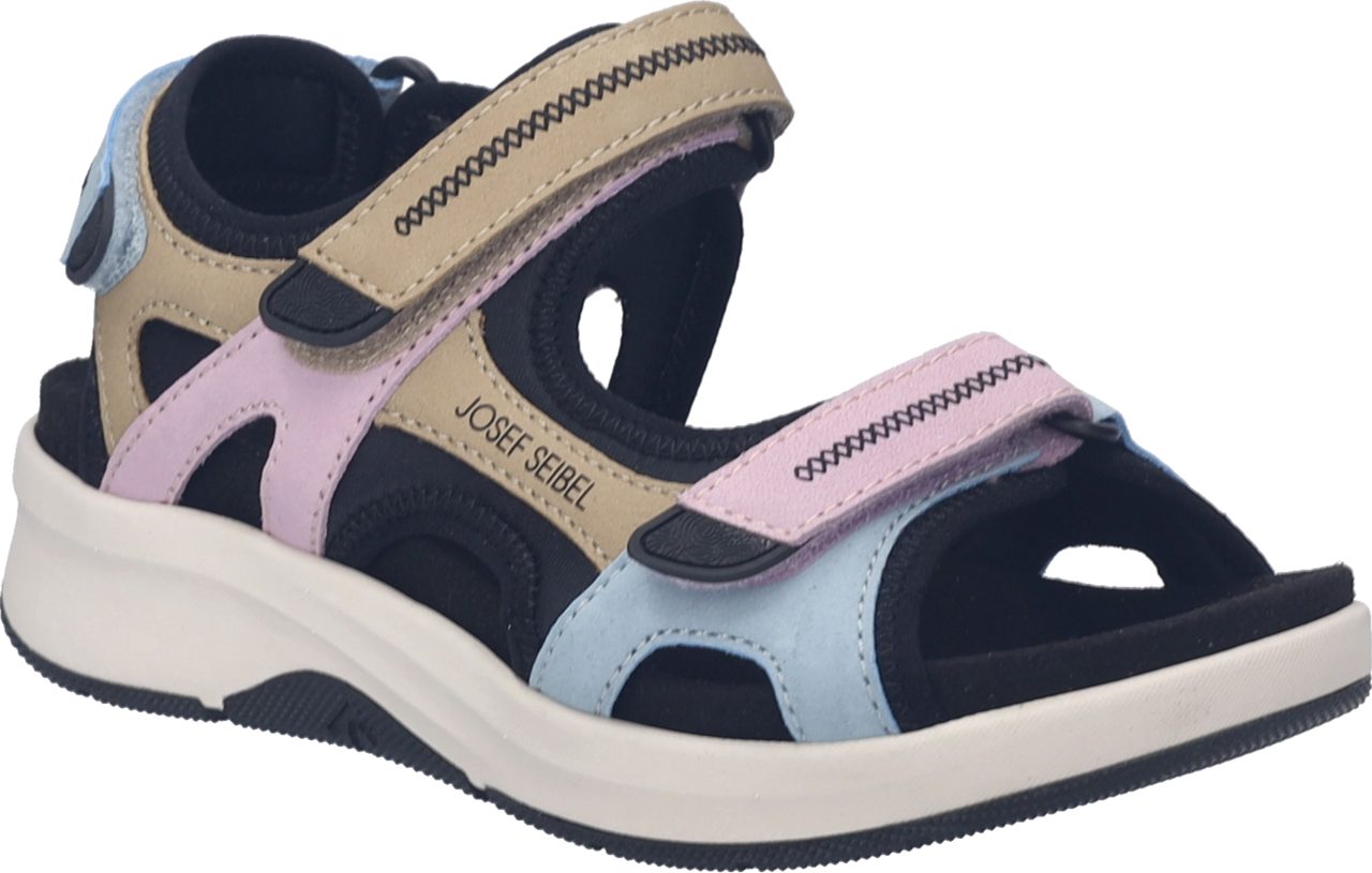 Josef Seibel Estelle 02 Sandale, Trekkingsandale, Outdoorschuh mit verstellbaren Klettverschlüssen