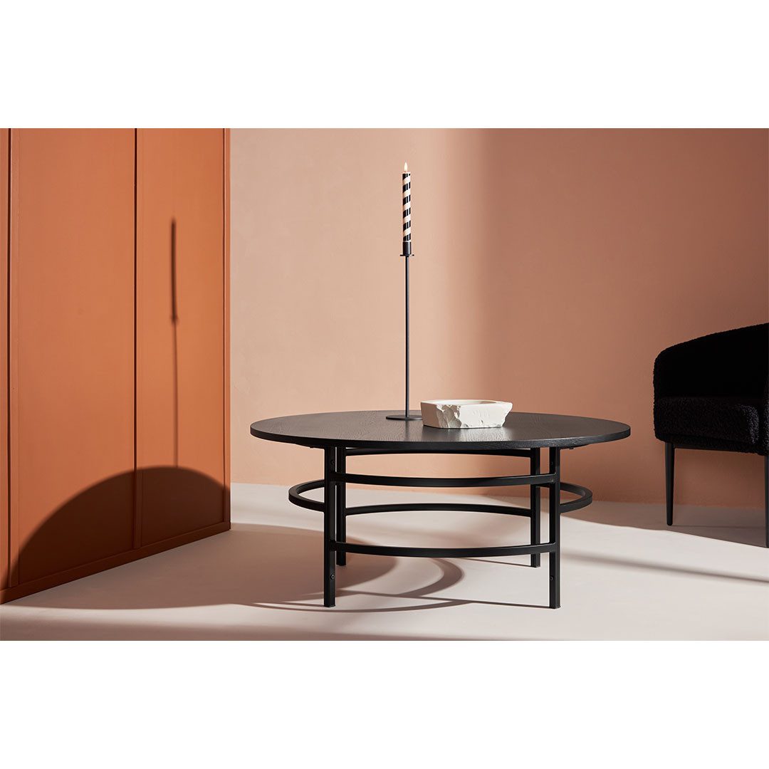 Venture Home Couchtisch Copenhagen Couchtisch Ø100cm schwarz.