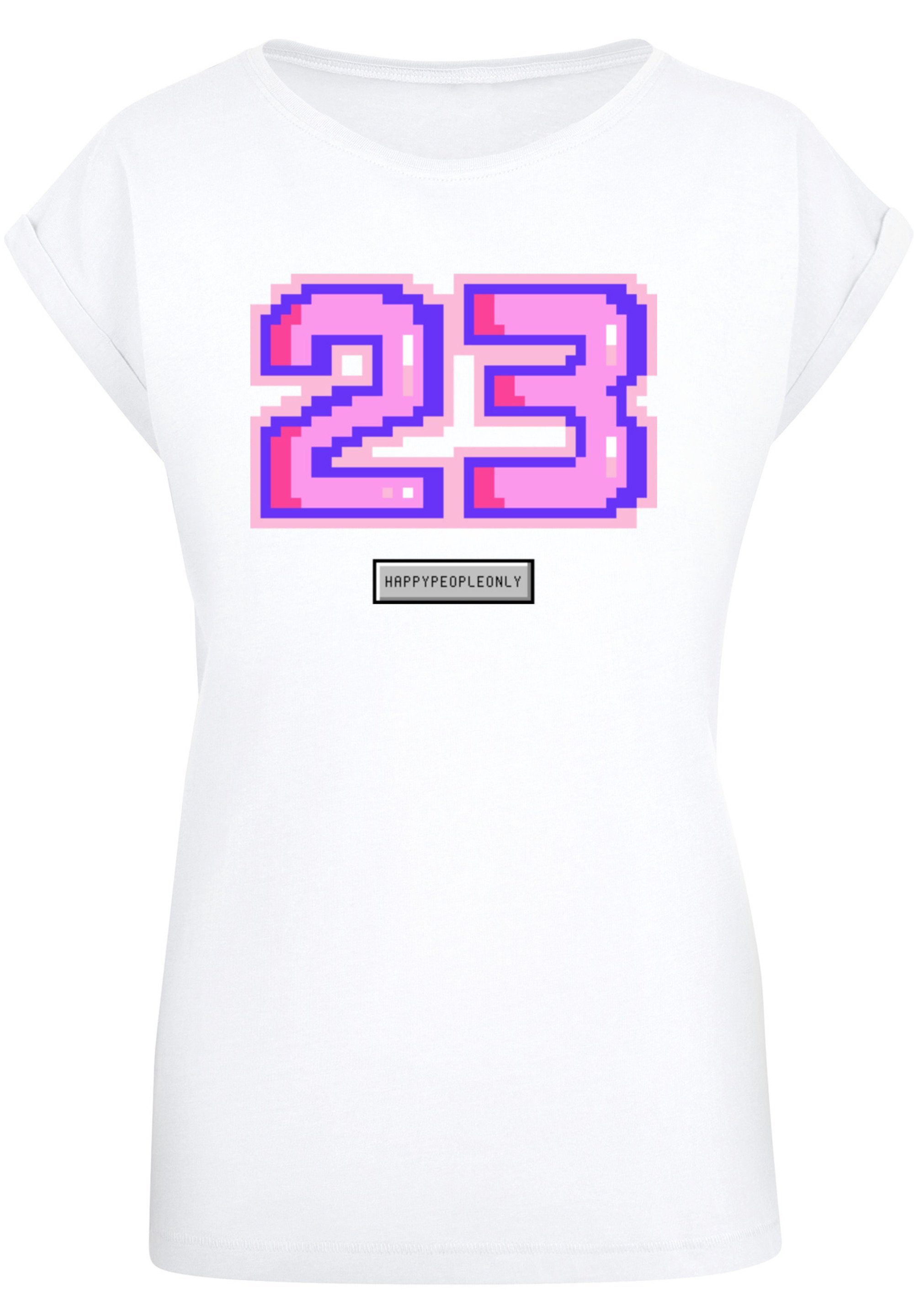 F4NT4STIC T-Shirt Pixel 23 pink Print