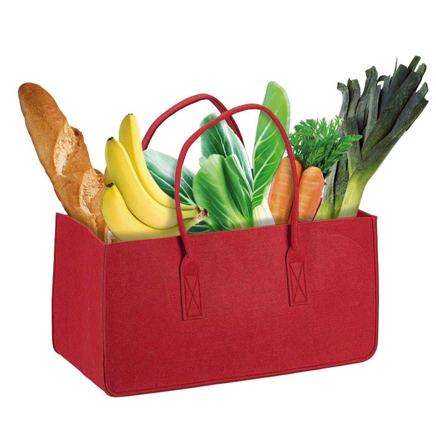 Close Up Freizeittasche Filztasche Kaminholz Rot günstig online kaufen