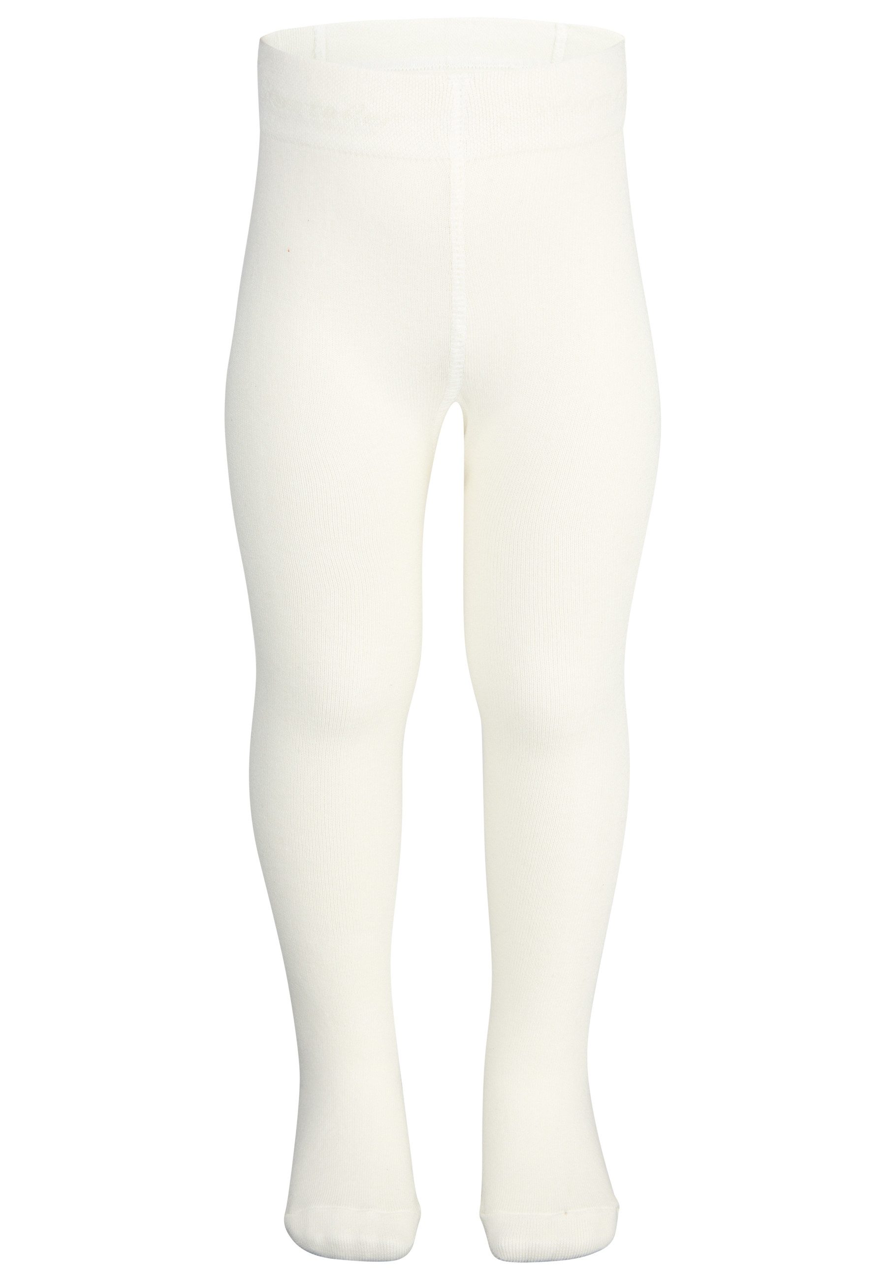 Sterntaler® Strumpfhose Strumpfhose uni (1 St) Krabbelstrumpfhose aus Baumwolle und Komfortbund