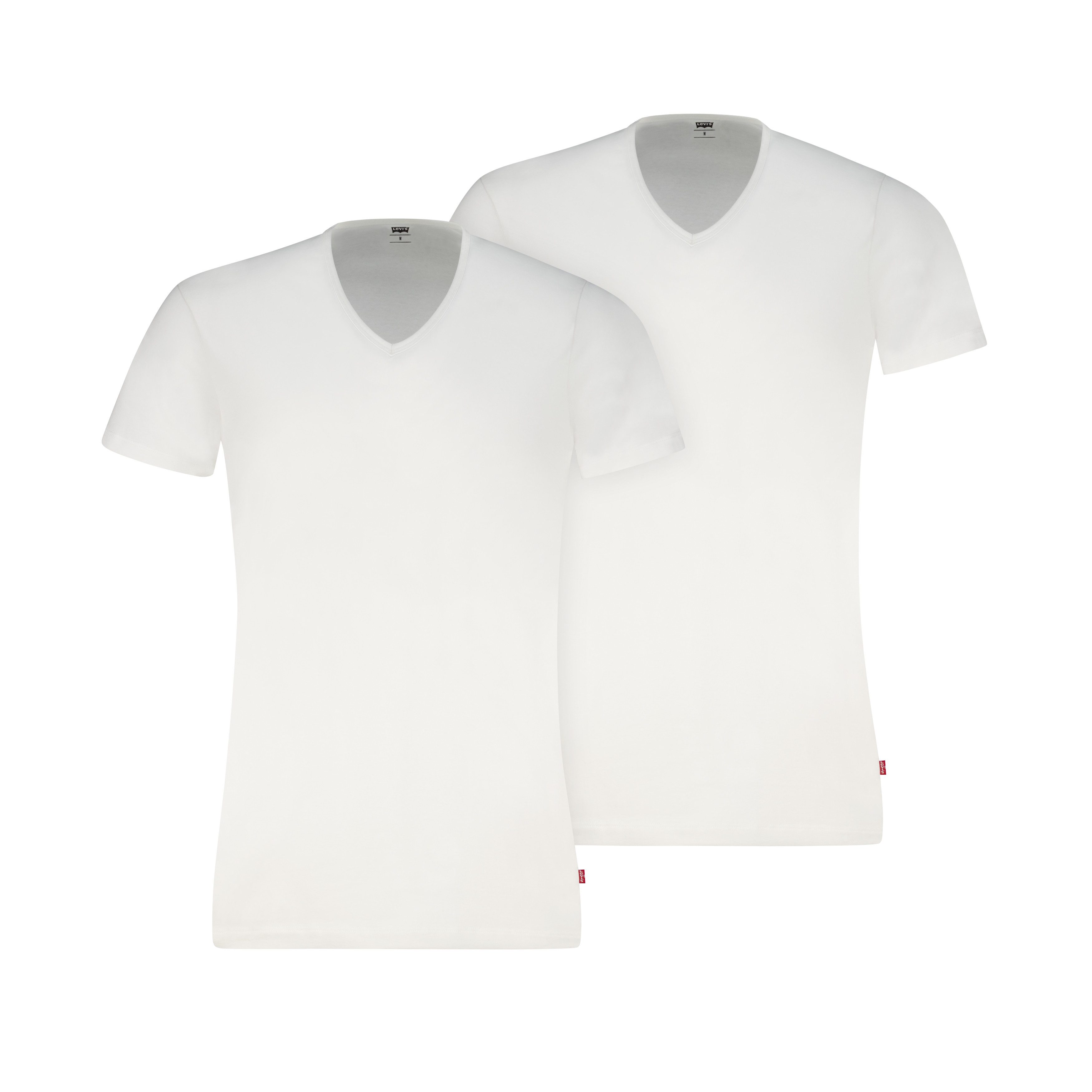 Levi's® T-Shirt LEVIS MEN V-NECK (2er Pack) mit V-Ausschnitt und kurzen Ärm günstig online kaufen