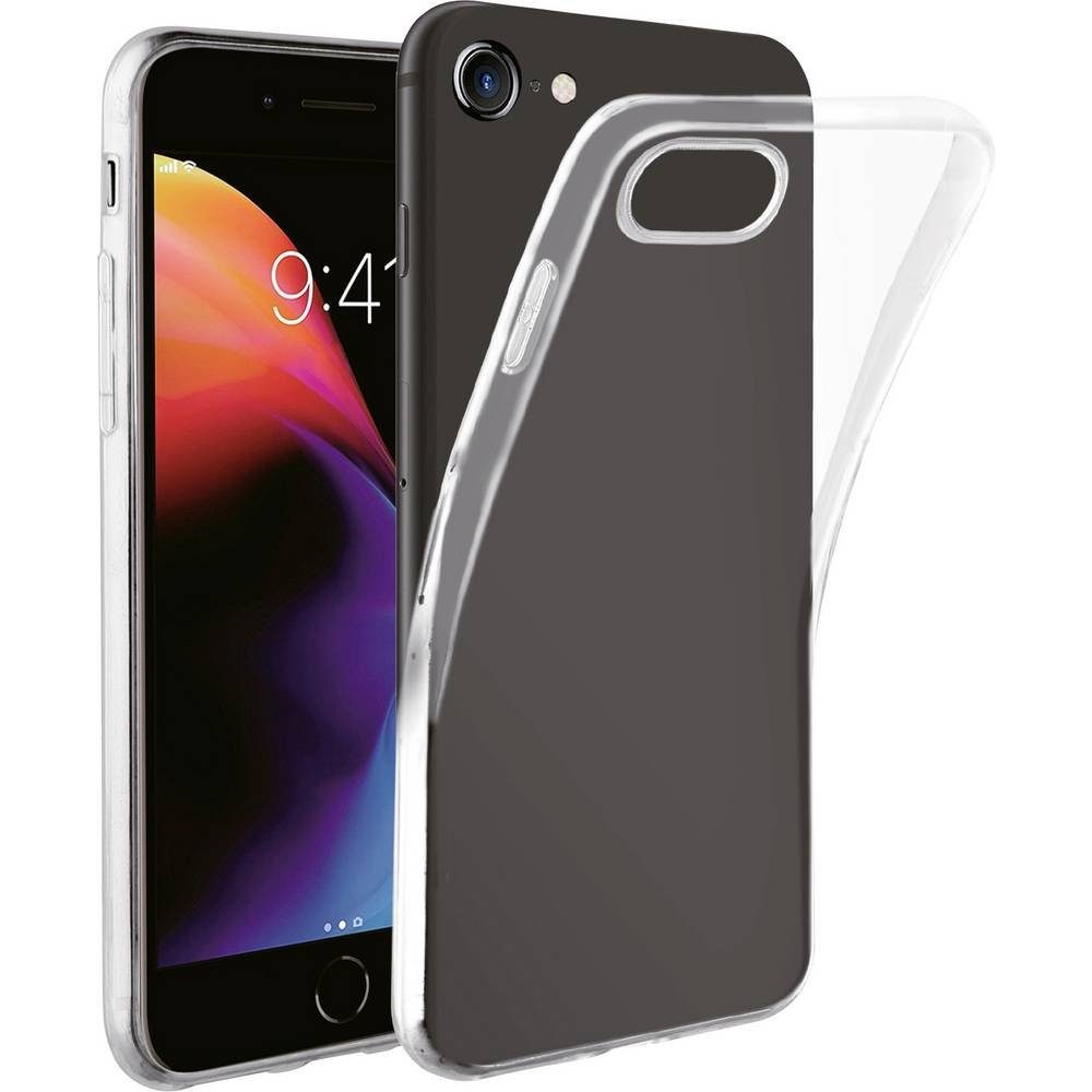 Vivanco Handyhülle Cover für iPhone SE (2.Gen), iPhone 8/7/6s, Induktives Laden, Spritzwasserfest, Stoßfest, Wasserabweisend