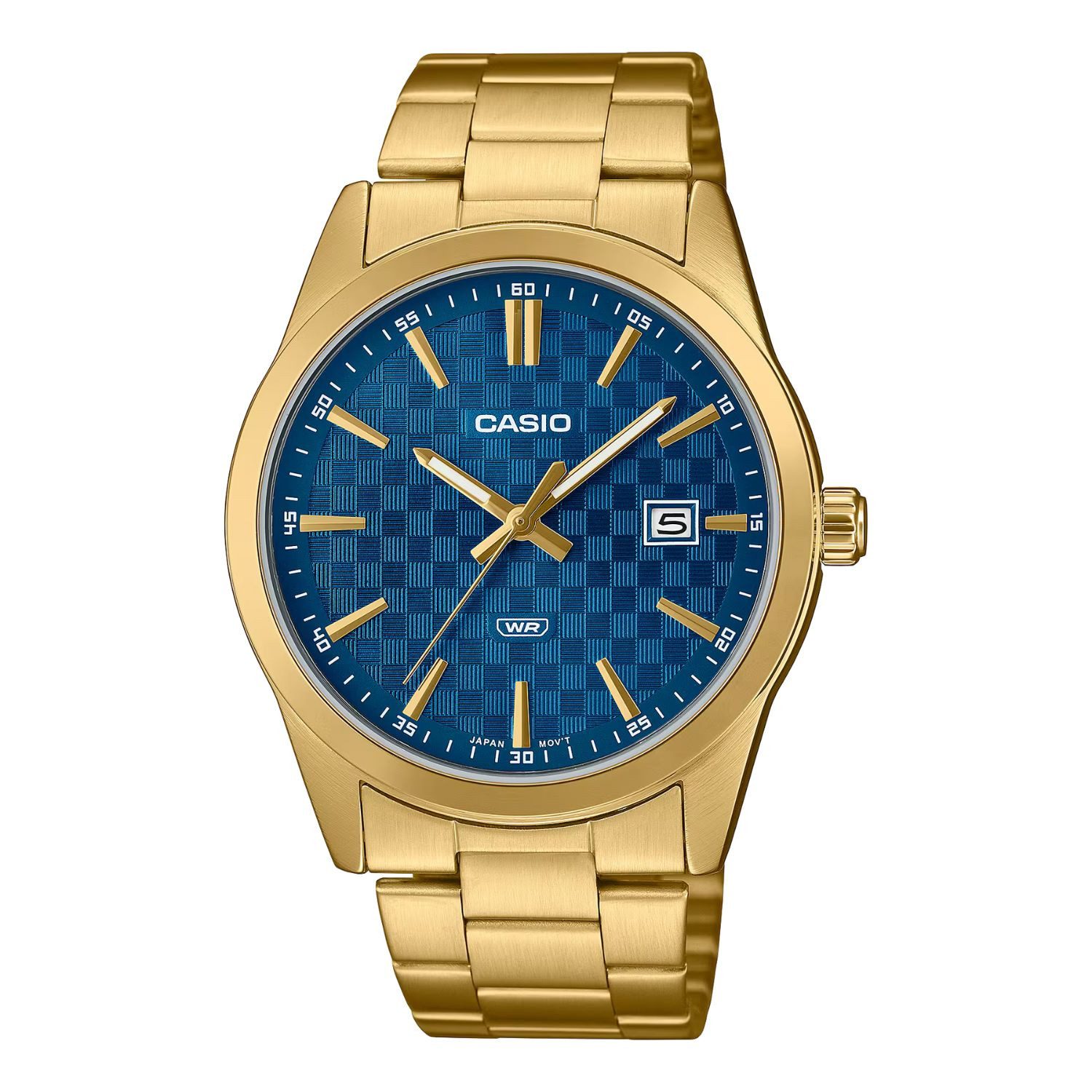 CASIO Quarzuhr Casio Herrenarmbanduhr Analog MTP-VD03G-2AUDF