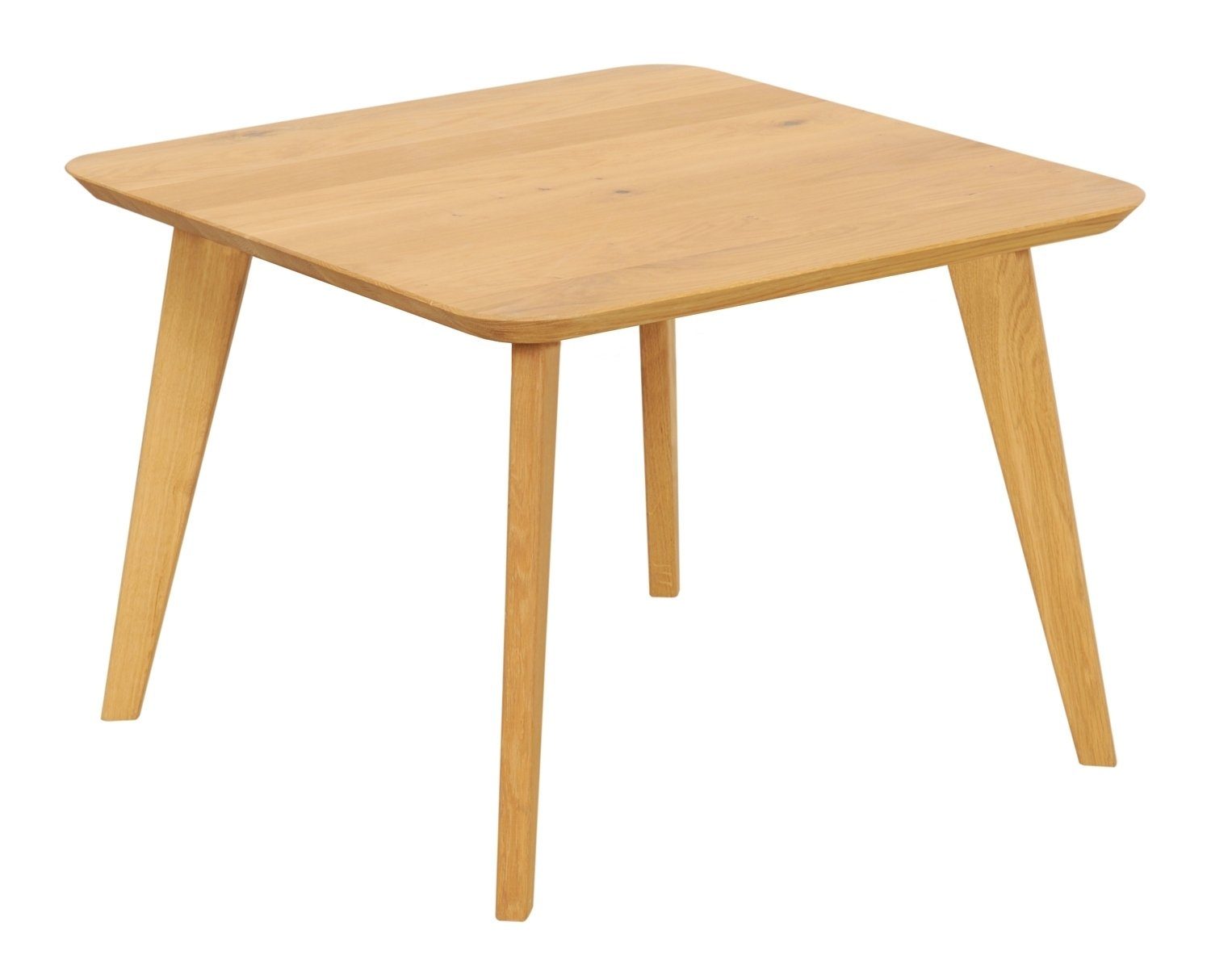 Beistelltisch OLPE, 65 x 65 cm, Braun, Wildeichenholz massiv