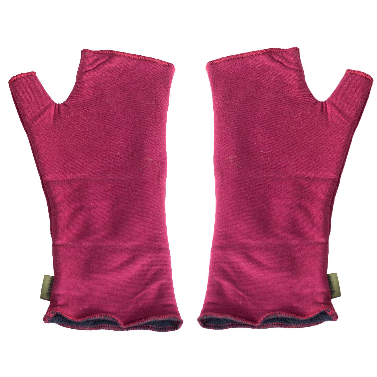 Vishes Armstulpen Warme Handstulpen mit Blumenstickerei, außen Baumwolle, innen Fleece Alternative Bekleidung, Ethno, Hippie, Retro Style