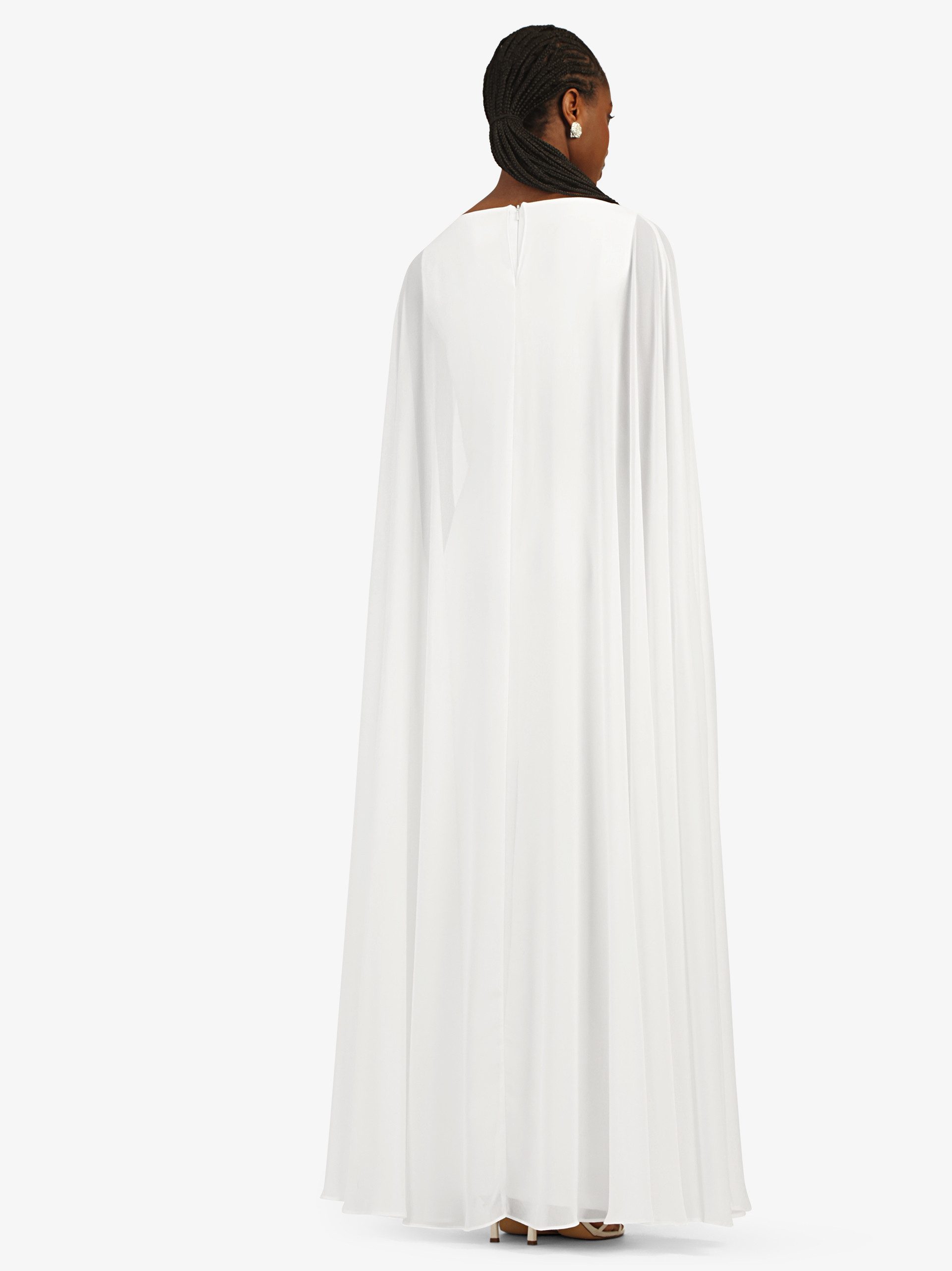 Kraimod Abendkleid mit Cape und zartem Glitzerdetail
