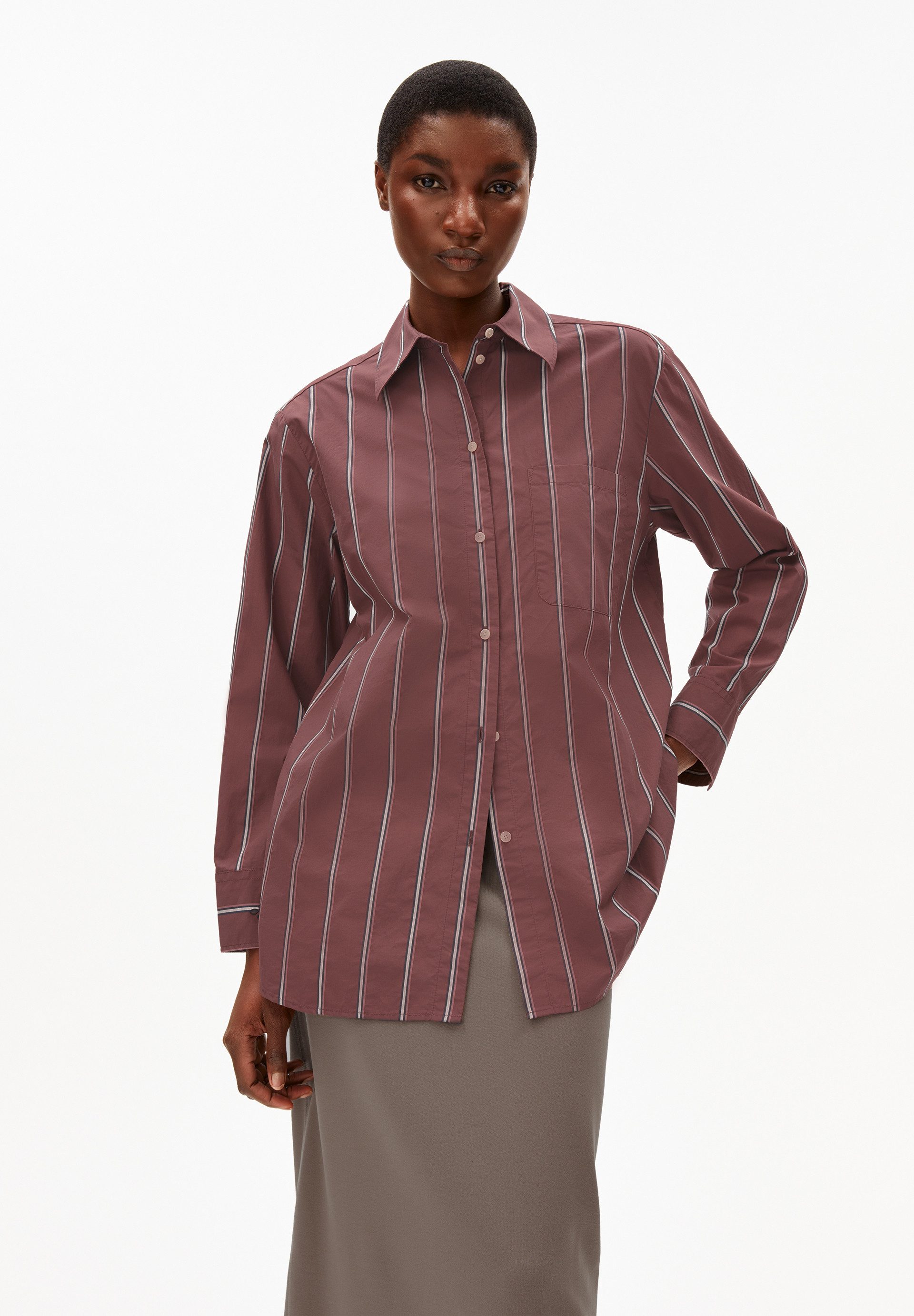 Armedangels Langarmbluse HALIAA STRIPED Bluse aus günstig online kaufen