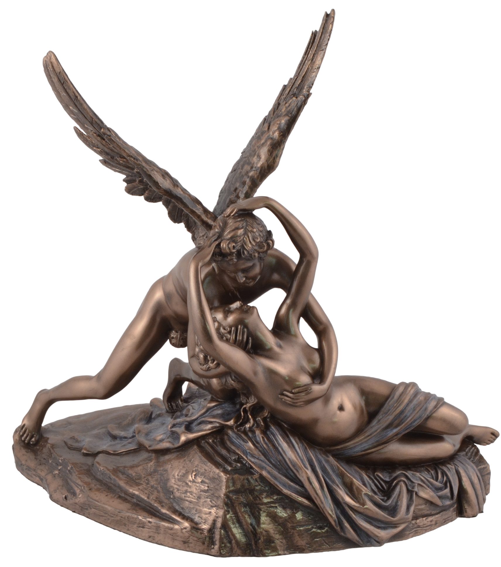 Vogler direct Gmbh Dekofigur 29x17x28cm Psyche by Hand Amor n.Antonio von Skulptur - und LxBxH: bronziert, ca. Canova Veronese