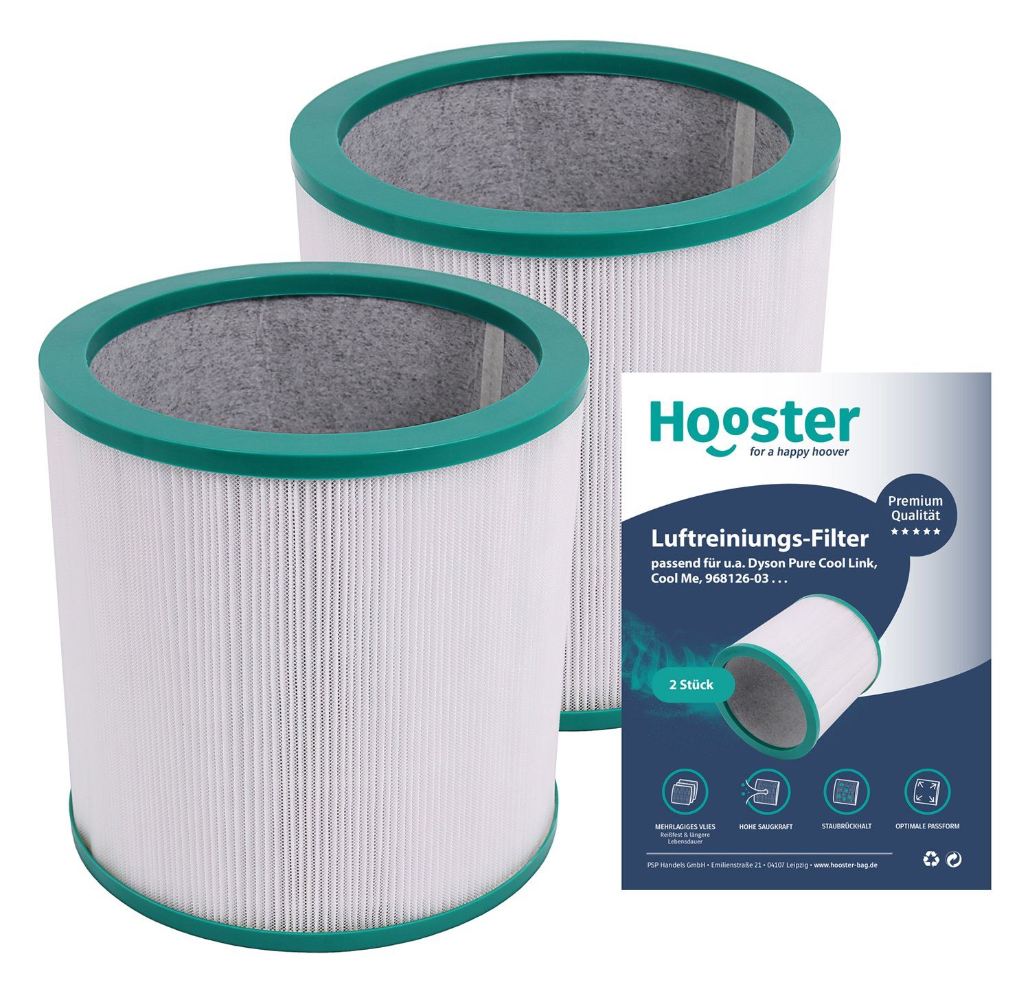 Hooster Luftfilter 2 Stück für Dyson Pure Cool Link / Cool Me - TP02