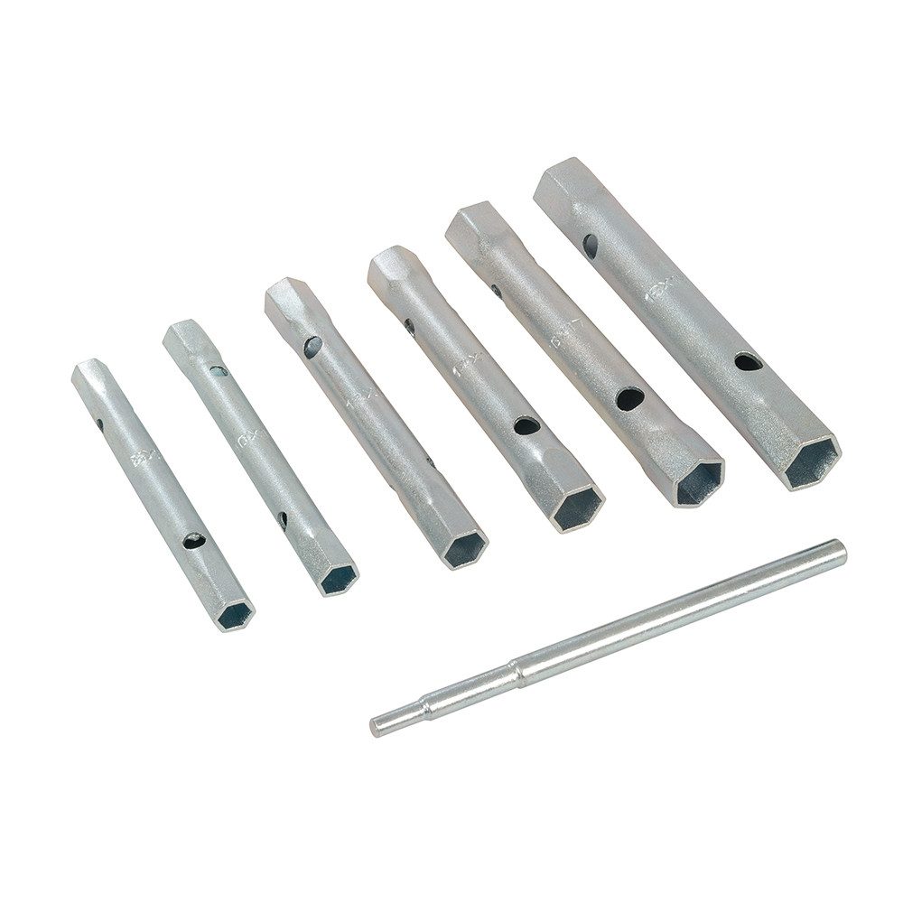 Silverline Steckschlüssel Metrische Rohrsteckschlüssel, 6-tlg. Satz 8–19 mm
