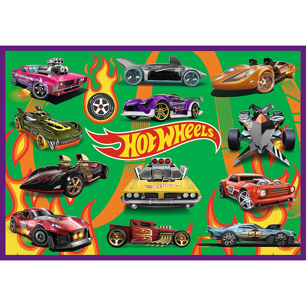 Trefl Puzzle Trefl, Hot Wheels, 4x250 Teile Puzzle, 250 Puzzleteile