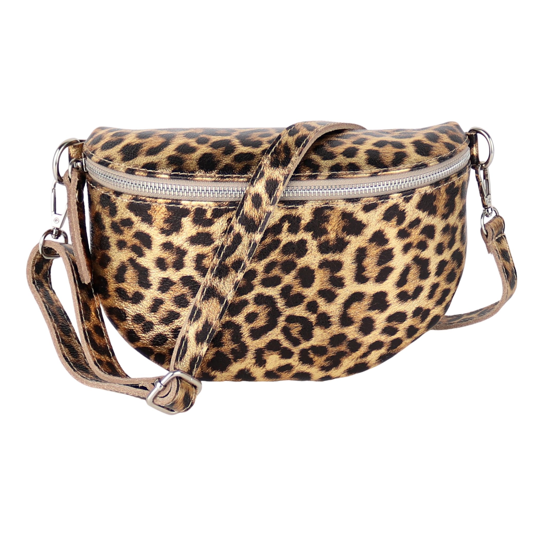 MIRROSI Bauchtasche Damen, Echtleder, Leder, Made in Italy, Umhängetasche, Brusttasche, (Schultertasche für jeden Anlass (1 Tasche & 1 Gurt), 3 Größen auswählbar), Crossbody Bag, Damen Taschen verstellbaren Schulterriemen