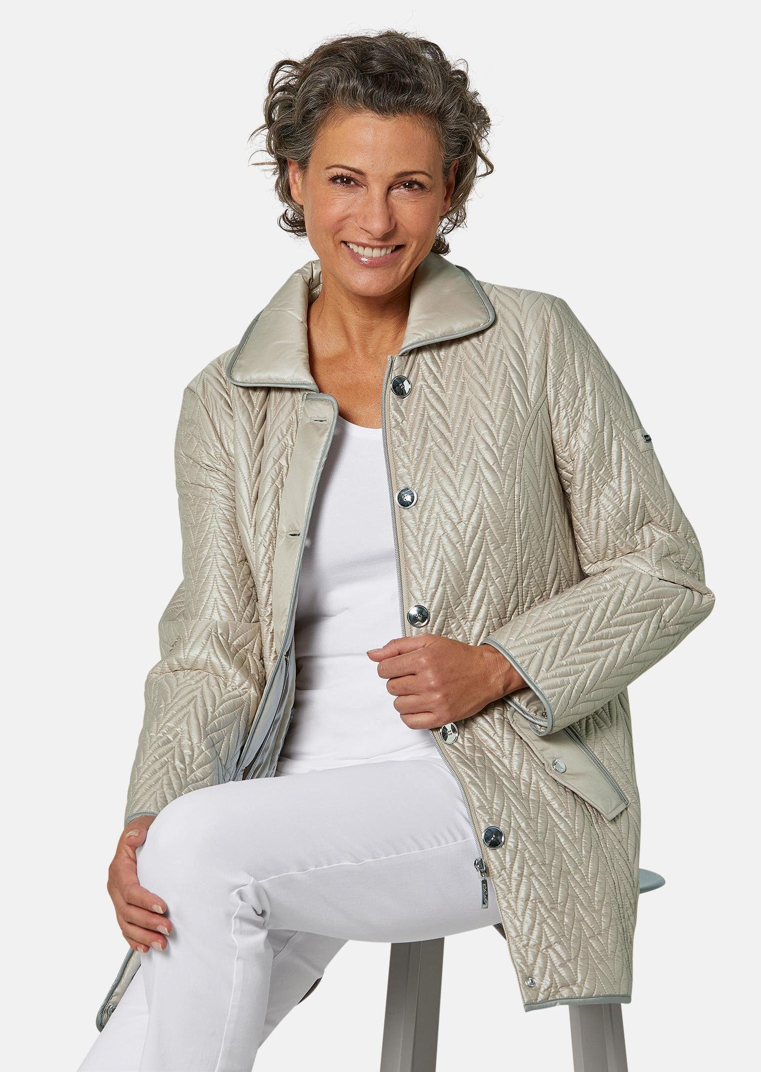 GOLDNER Steppjacke Longjacke mit außergewöhnlicher Steppung