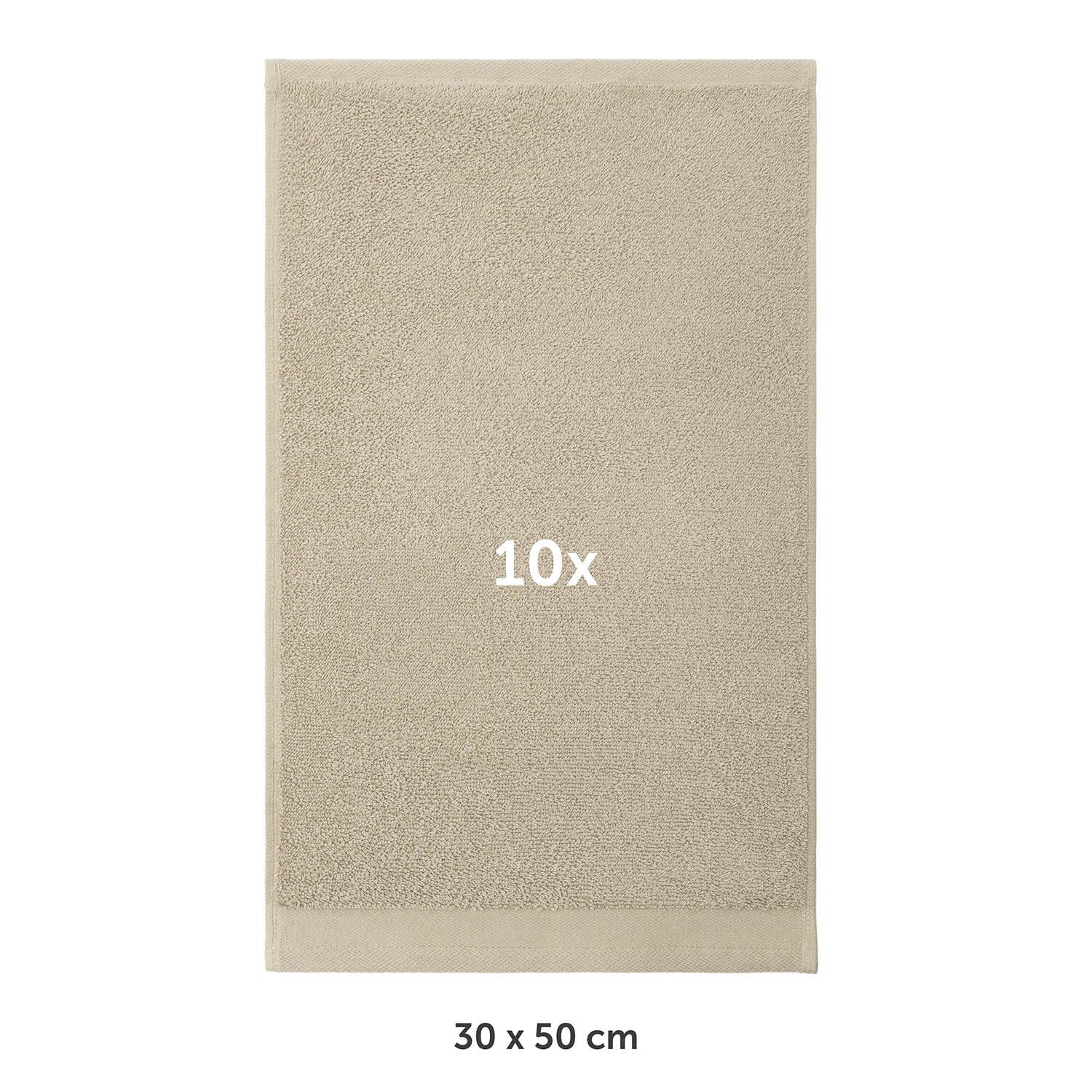 Blumtal Gästehandtücher Premium 30x30cm oder 30x50cm weich und saugstark, Frottee (10-St), 10er (30x50cm), 12er und 24er Set (30x30cm), 100% Baumwolle