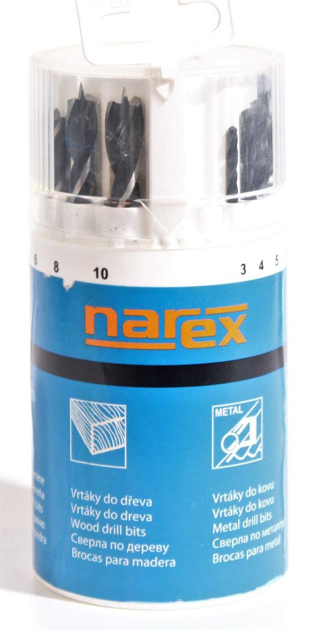 myMAW Metallbohrer NAREX Bohrer Set 18 tlg. Holzbohrer Metallbohrer Steinbohrer 3-1…