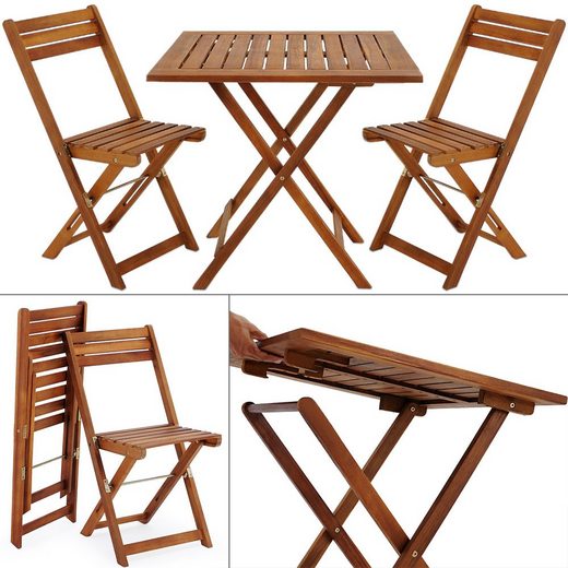 Deuba Balkonset, zusammenklappbar, Dieses stilvolle Balkon Set der