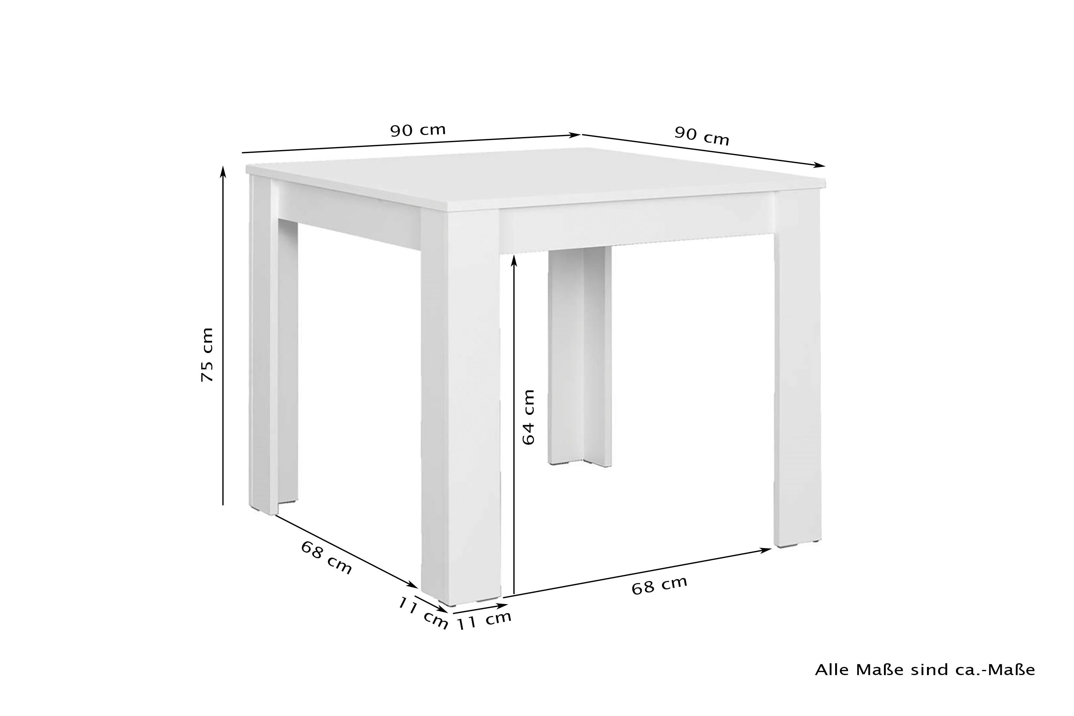 byLIVING Esstisch Nepal, Breite 80/ 90/ 120 oder 140 cm, verschiedene Ausführungen erhältlich